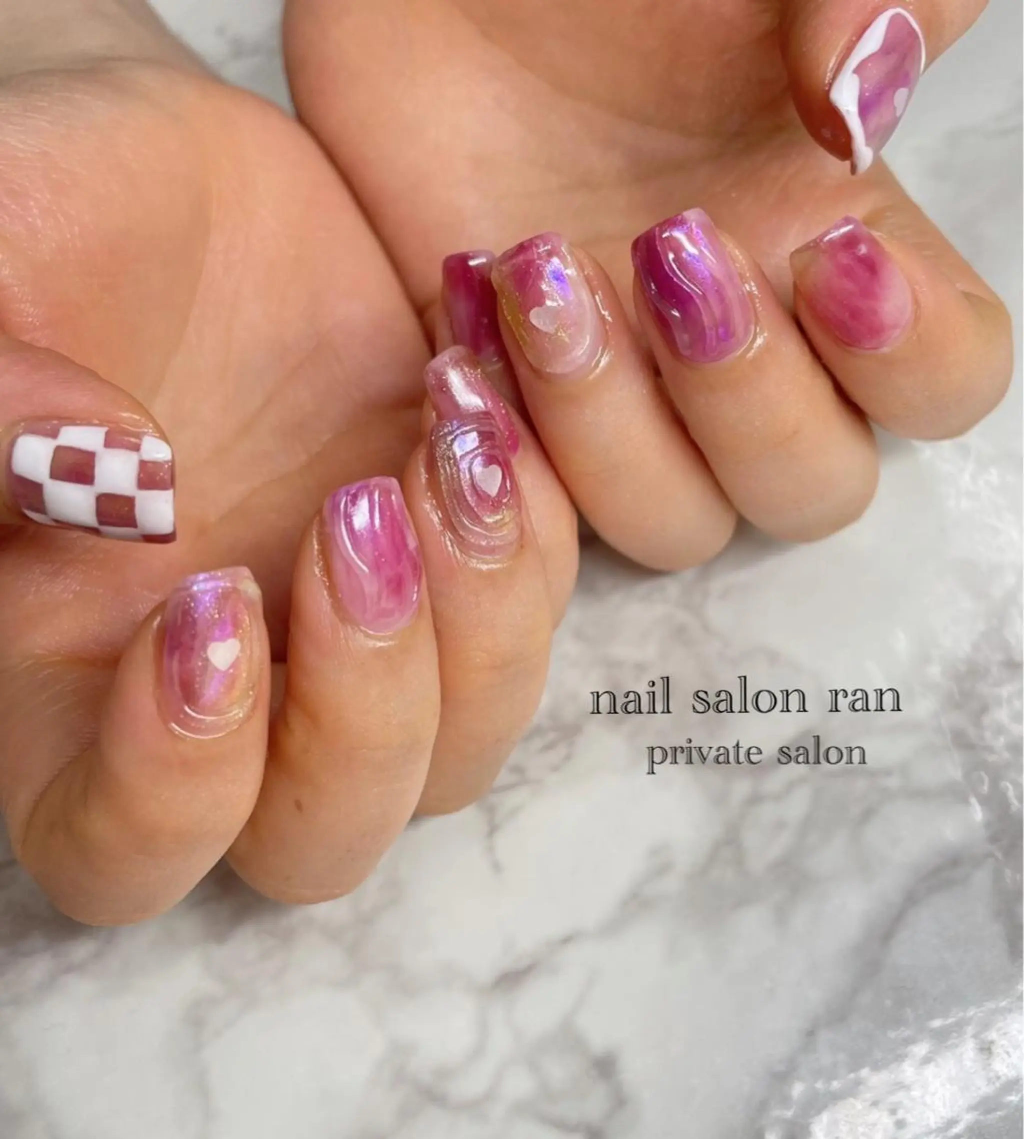 ネイル 持ち込み nailsalon ranのネイルデザイン