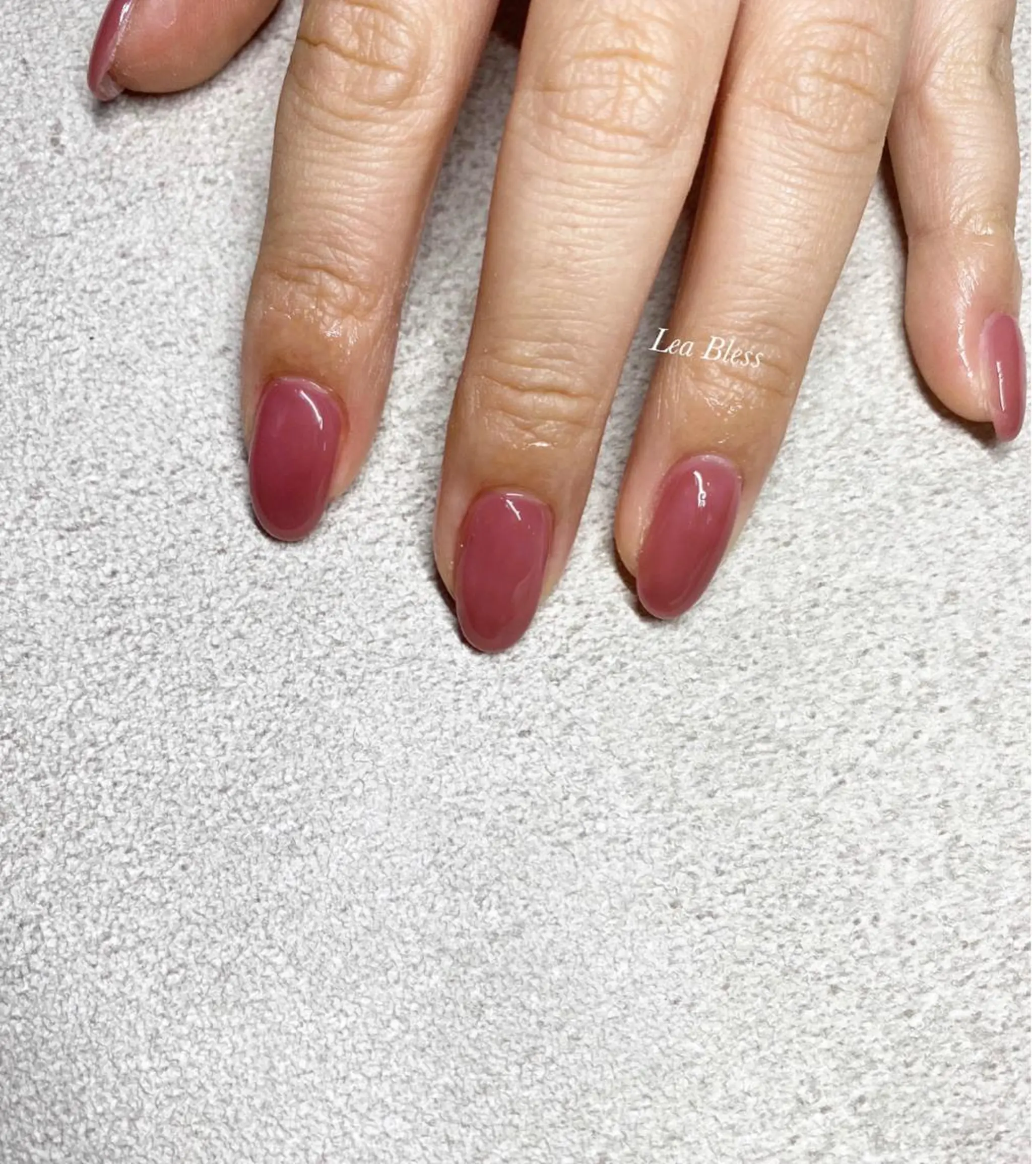 ネイル ワンカラーネイル ハンドネイル Lea Bless 河原町のネイルデザイン