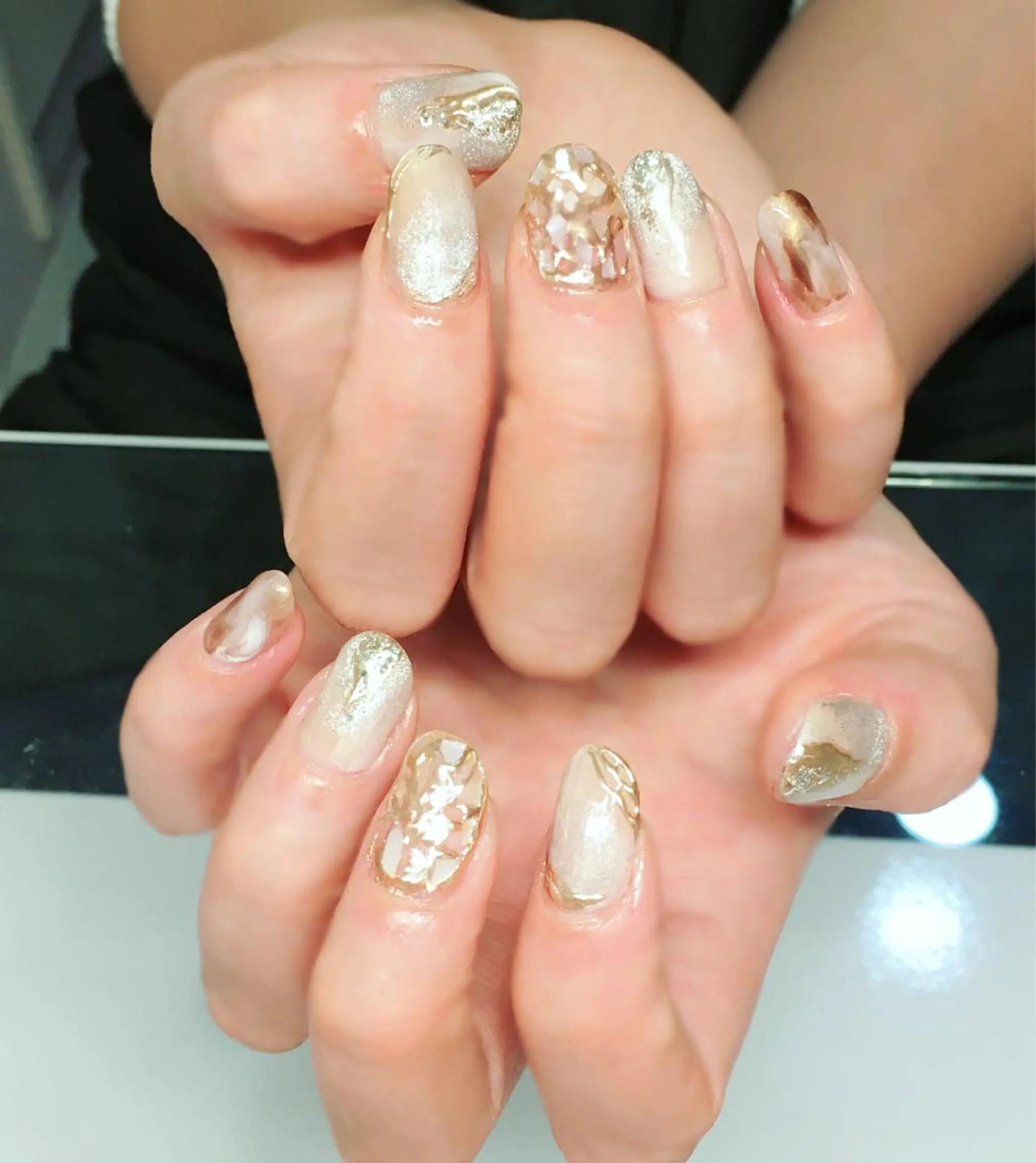 ネイル ジェルネイル マグネットネイル ニュアンスネイル オフィスネイル シンプルネイル Nyanco Nailのネイルデザイン