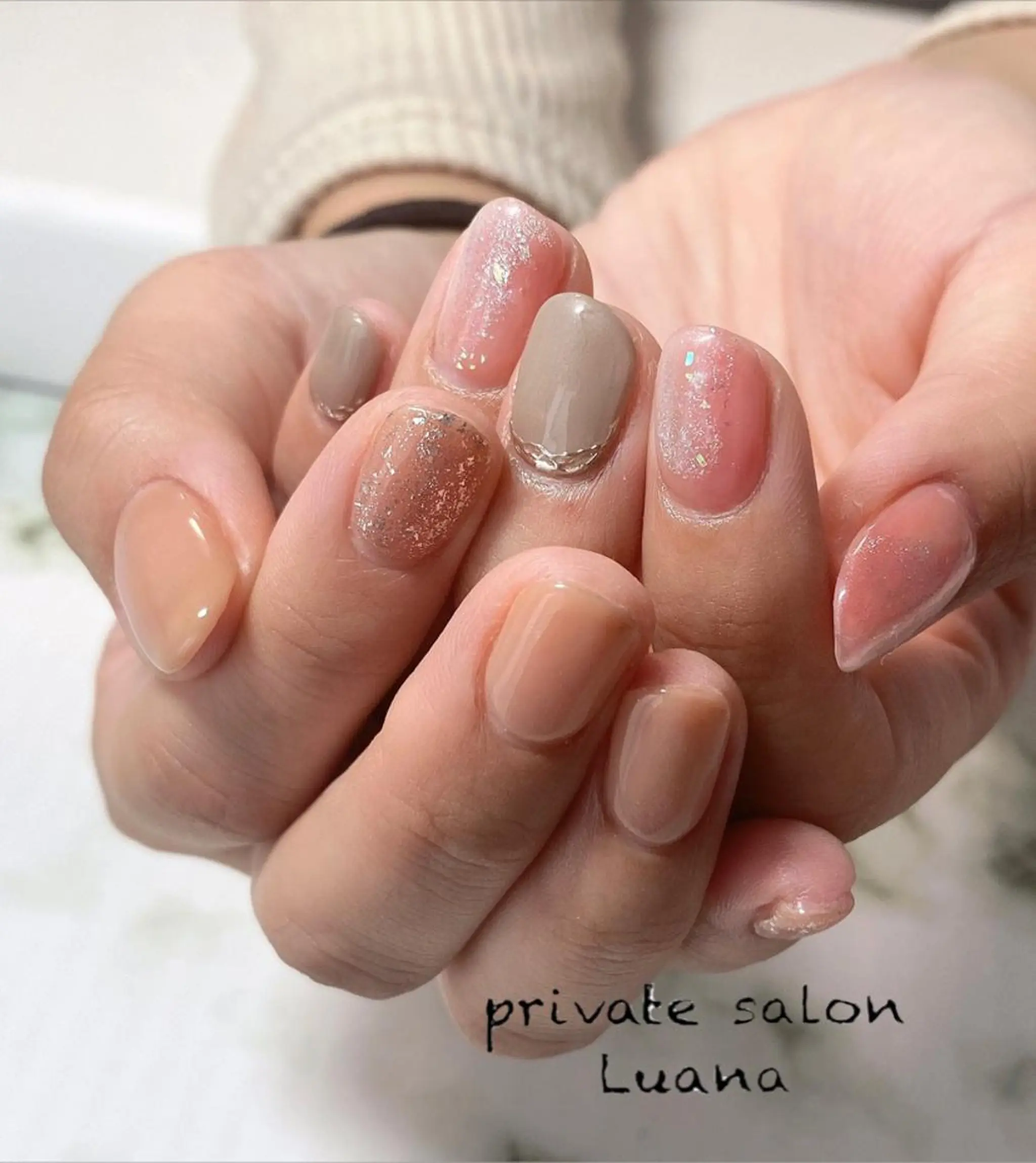 ネイル ハンドネイル 自宅ネイルサロン ルアナのネイルデザイン