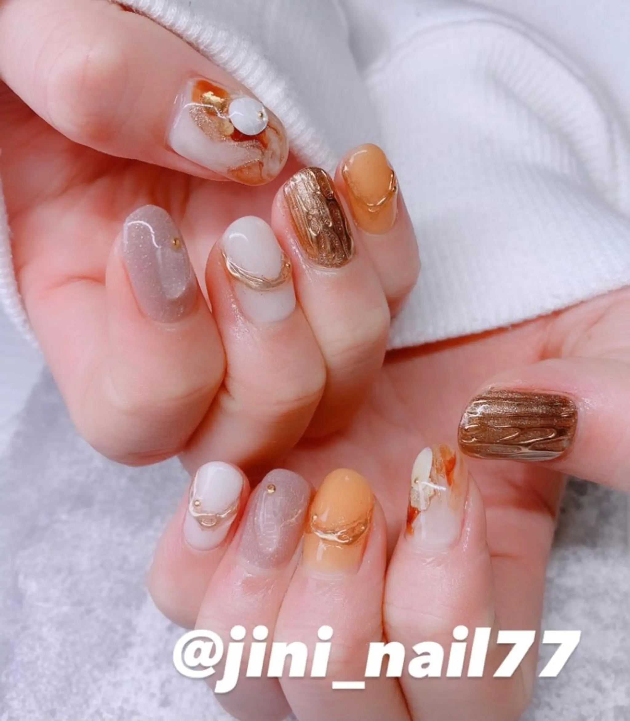 ネイル ハンドネイル JINI NAIL所属・ジニ ネイルのネイルデザイン