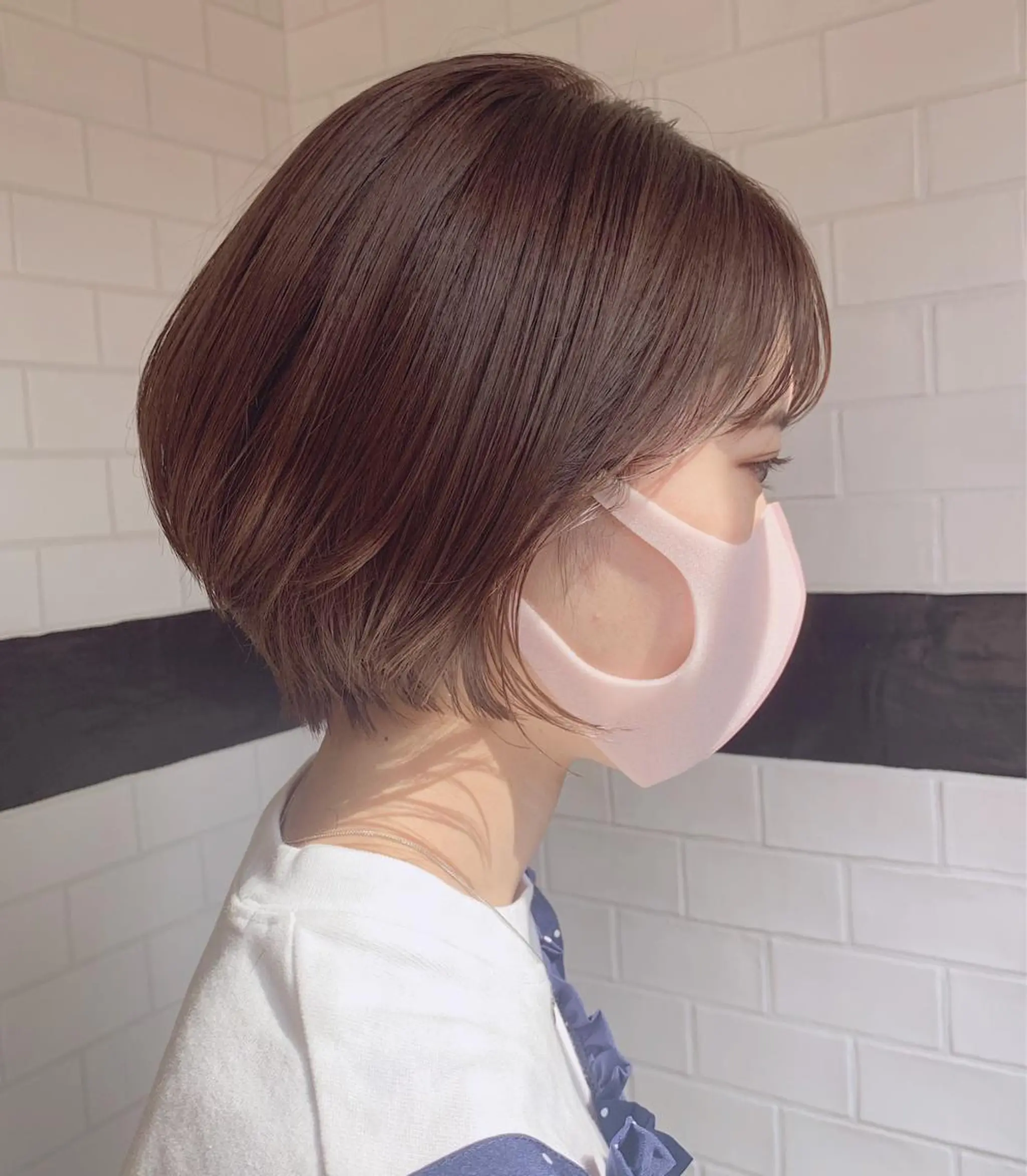 ショート ショートボブ ボブ ショートヘア BROWN nakano所属・🌿【メンズ歓迎】 矢嶋祐介のヘアスタイル