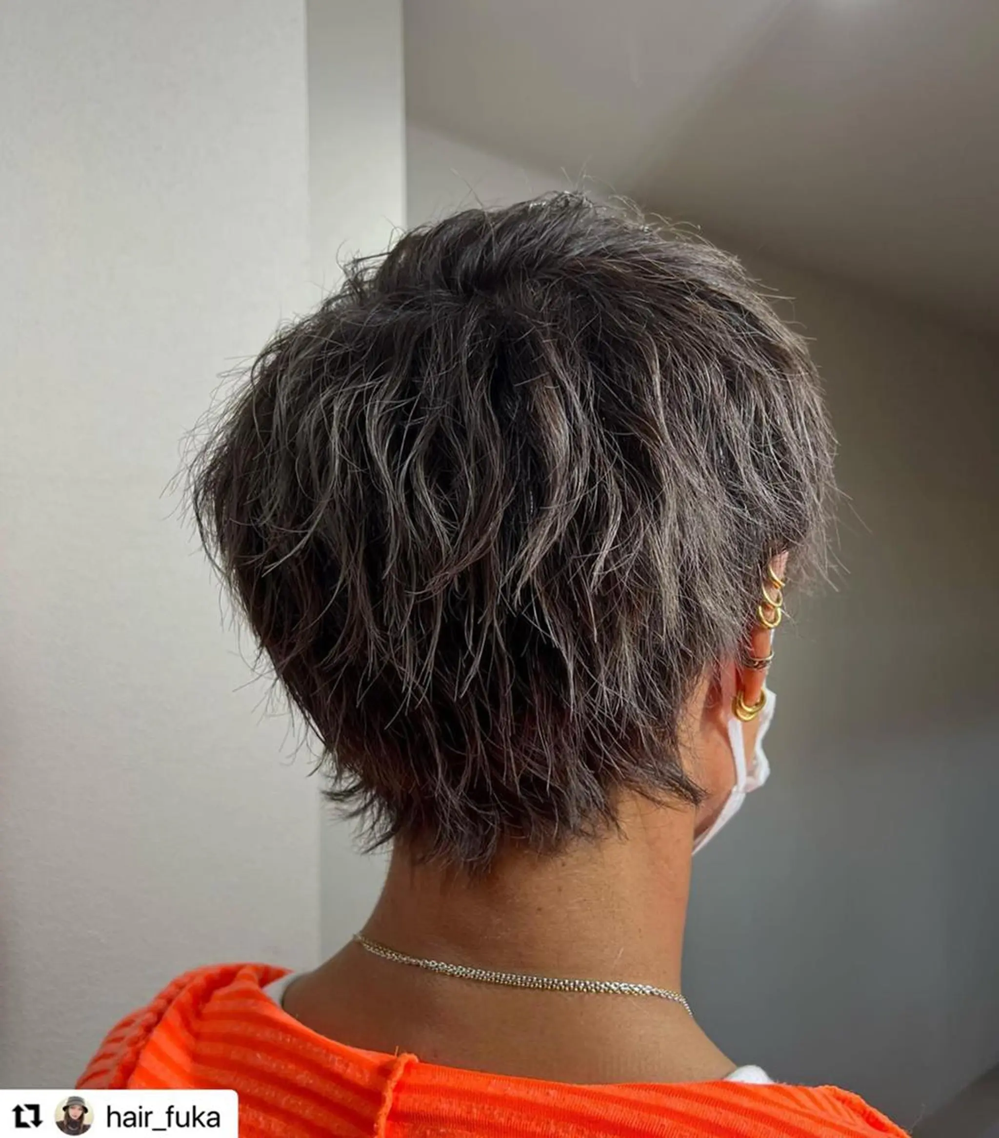 ミディアム カラー メンズ ベージュカラー グレージュ シルバー シルバーベージュ 🩷Eny terrace🩷のヘアスタイル