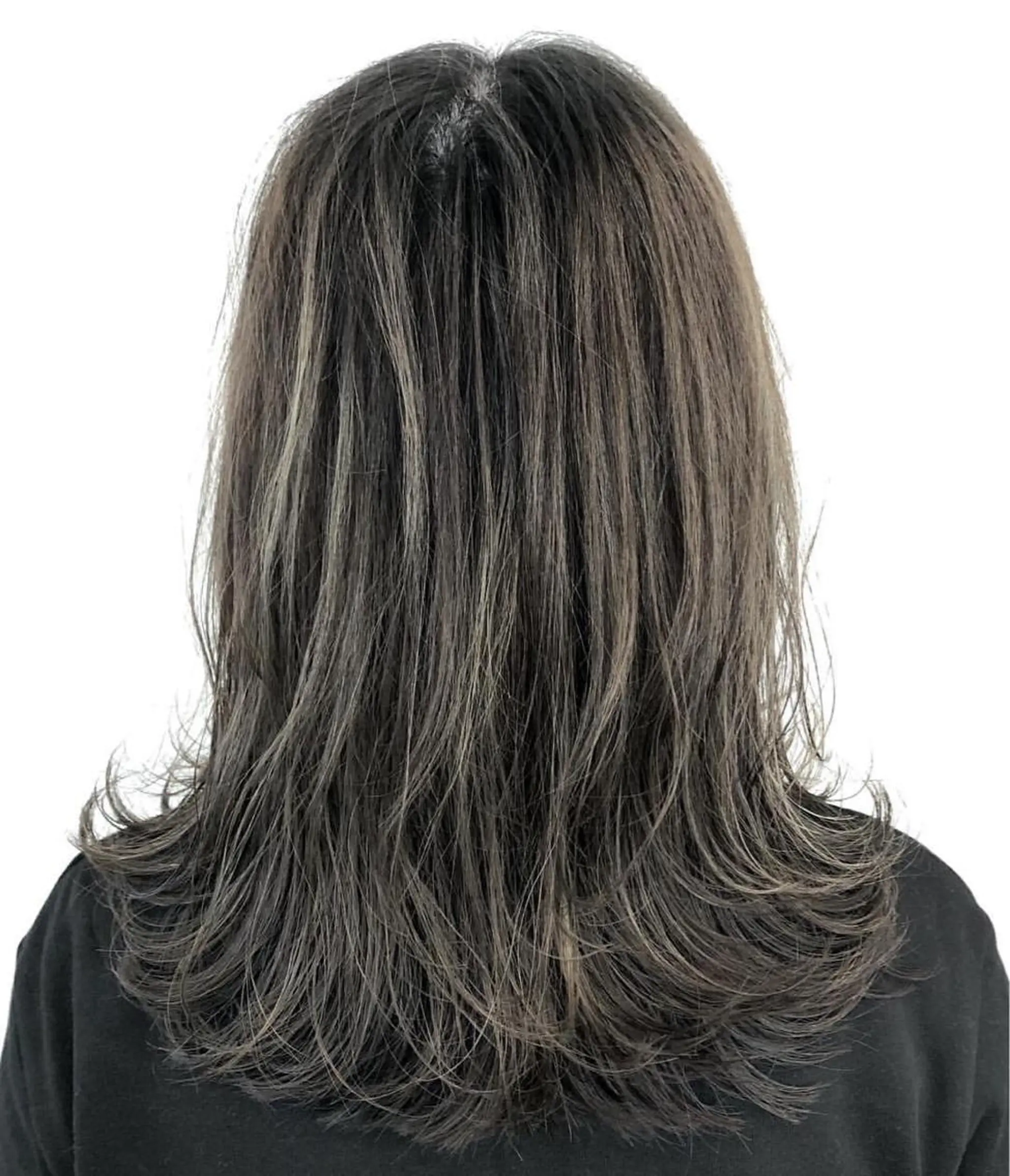 セミロング カラー ハイライトカラー ハイライト salon m ni サロンマーニ所属・久保田 一のヘアスタイル