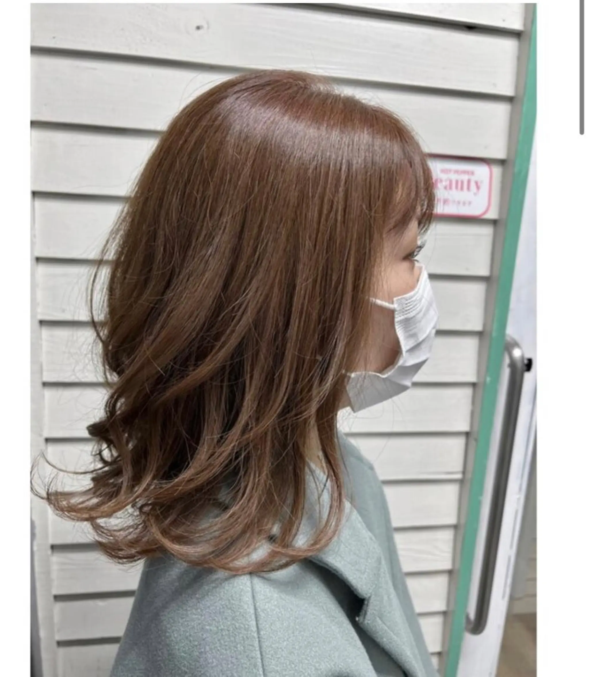 ミディアム 外ハネヘア カット パーマ ROSE甲子園口所属・ROSE甲子園口 山森敬太のヘアスタイル