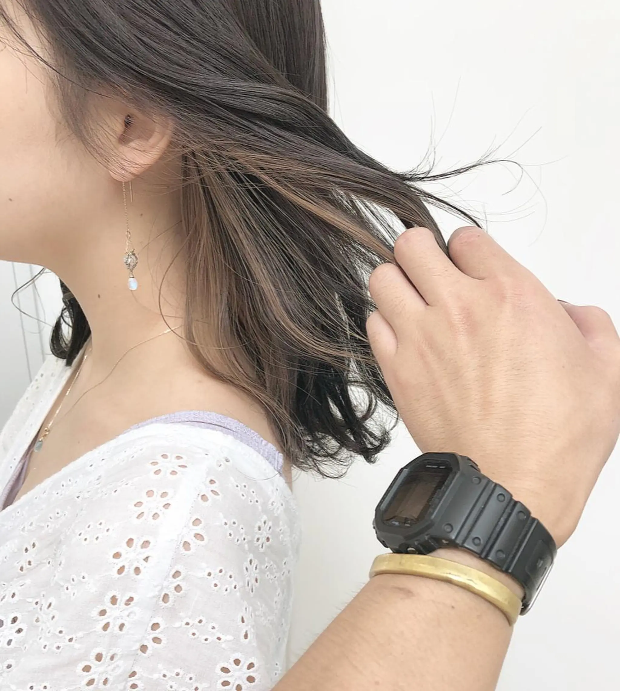 ミディアム カラー ラベンダーカラー ラベンダーグレー ヘアカラー トリートメント autre所属・大久保 ひでなりのヘアスタイル