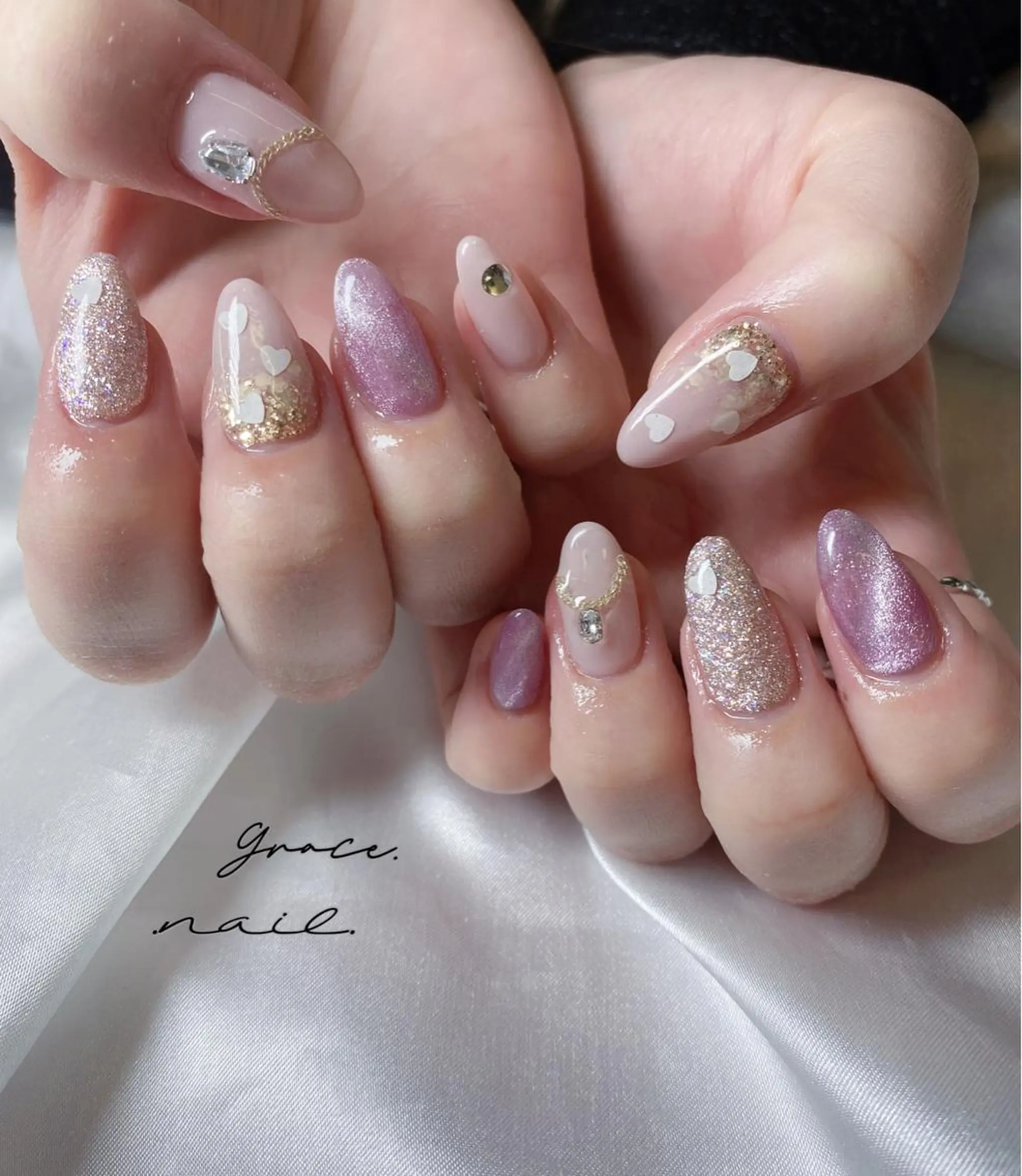 ネイル ハンドネイル ☆*。Grace Nail。*☆のネイルデザイン