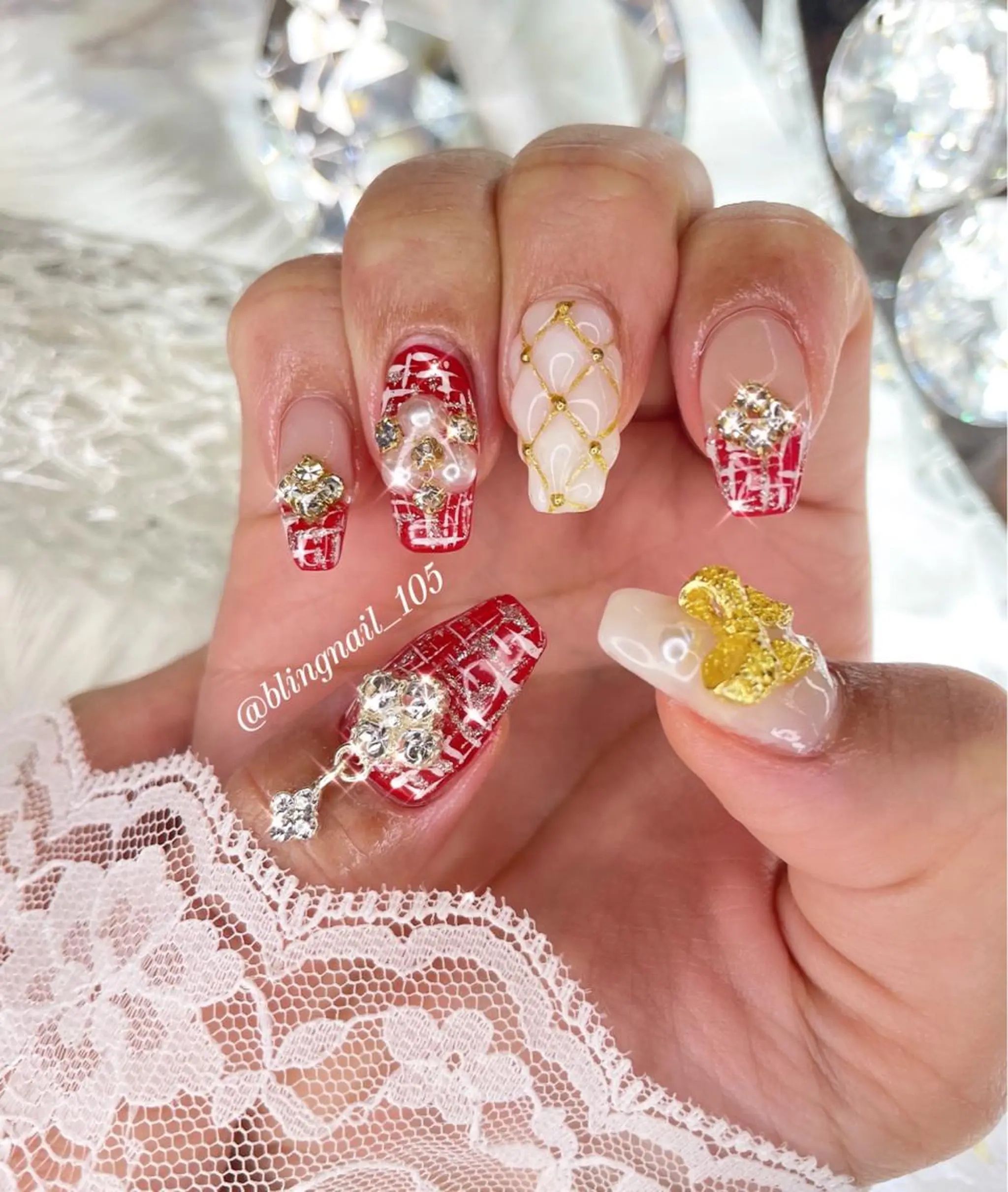 ネイル 23時まで❤︎韓国、 ワンホンネイルのネイルデザイン