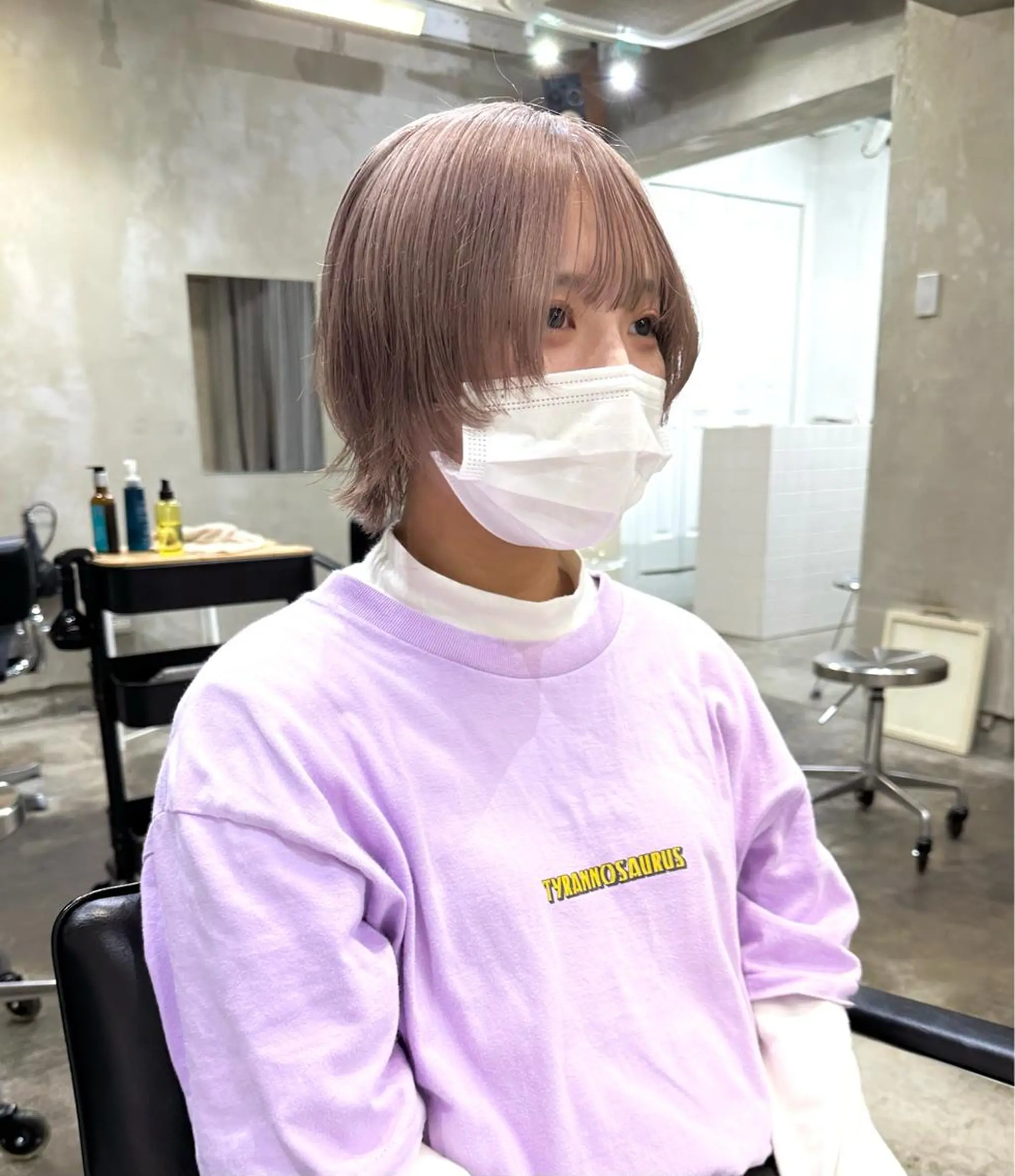 ショート カラー パーマ ヘアアレンジ メンズ 抜きっぱなしブロンド ササキカズマのヘアスタイル