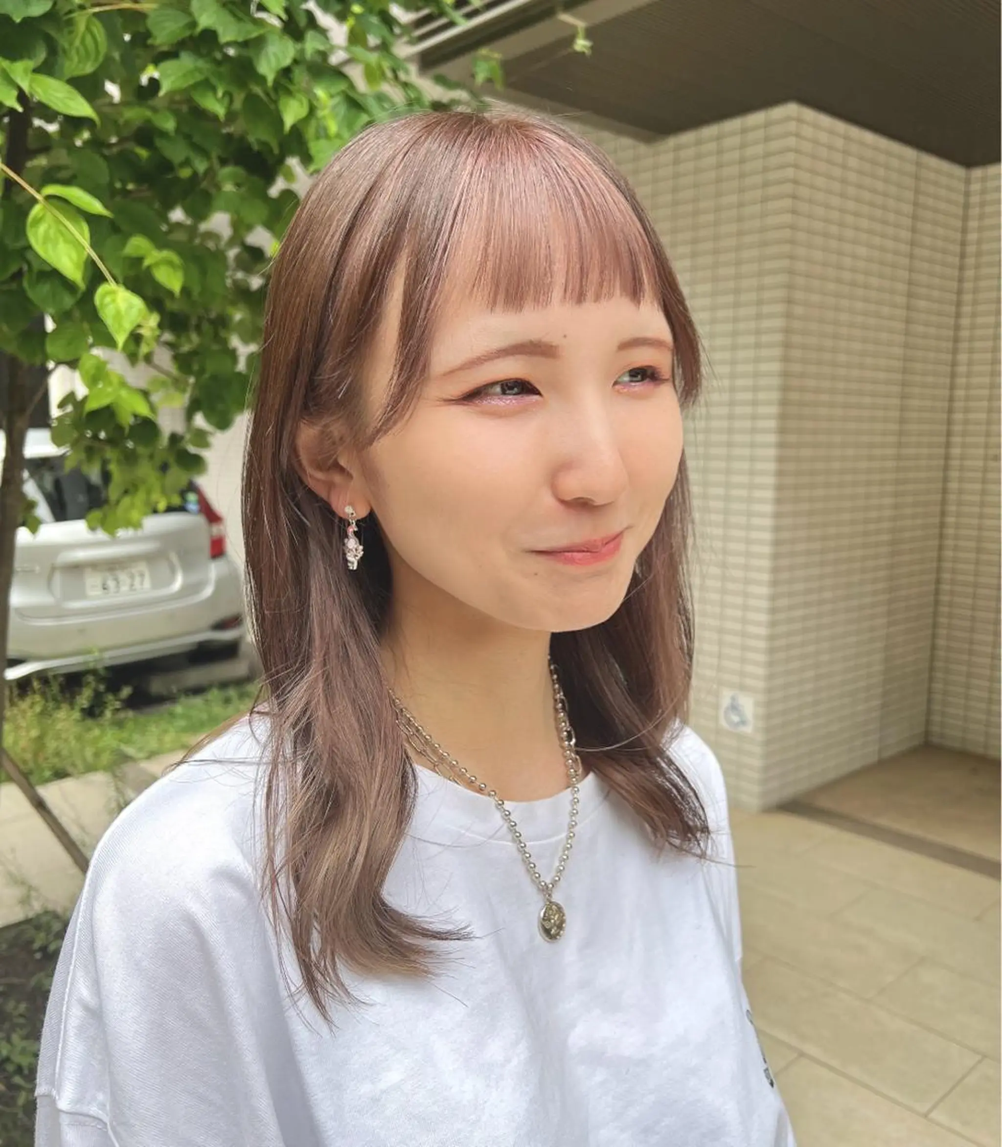 ミディアム カラー ミストバング ベージュカラー ブリーチ ケアブリーチ 透明感カラー 💎透明感カラー特化 💎TAISEIのヘアスタイル