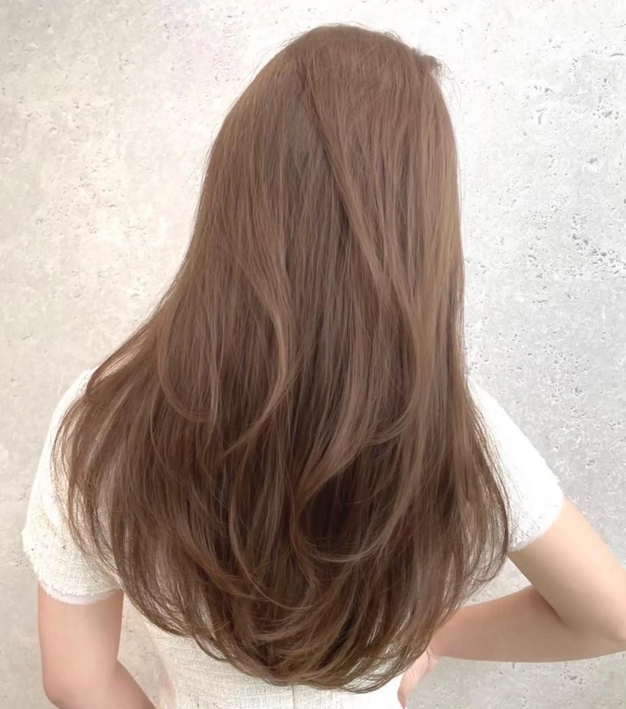 ロング カラー 🤎大人かわいい🤎 韓国レイヤー🤎のヘアスタイル