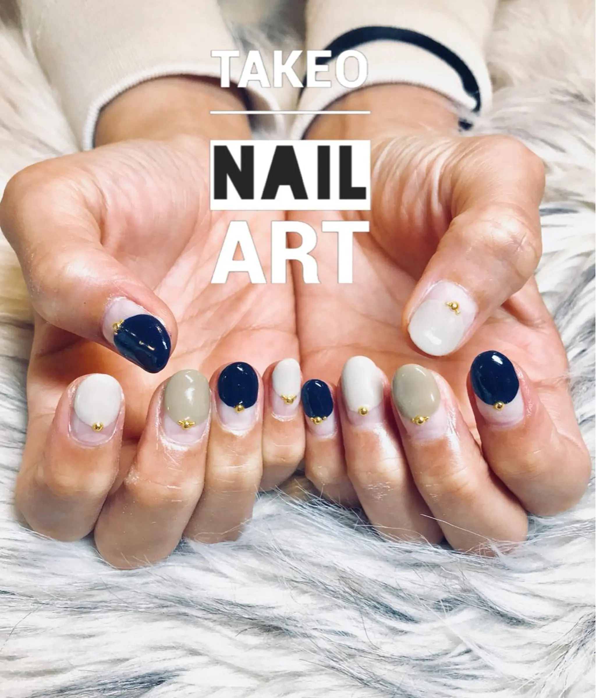 ショート ネイル フレンチネイル ハンドネイル ハンドケア nail&eye Aoのマツエク・マツパデザイン