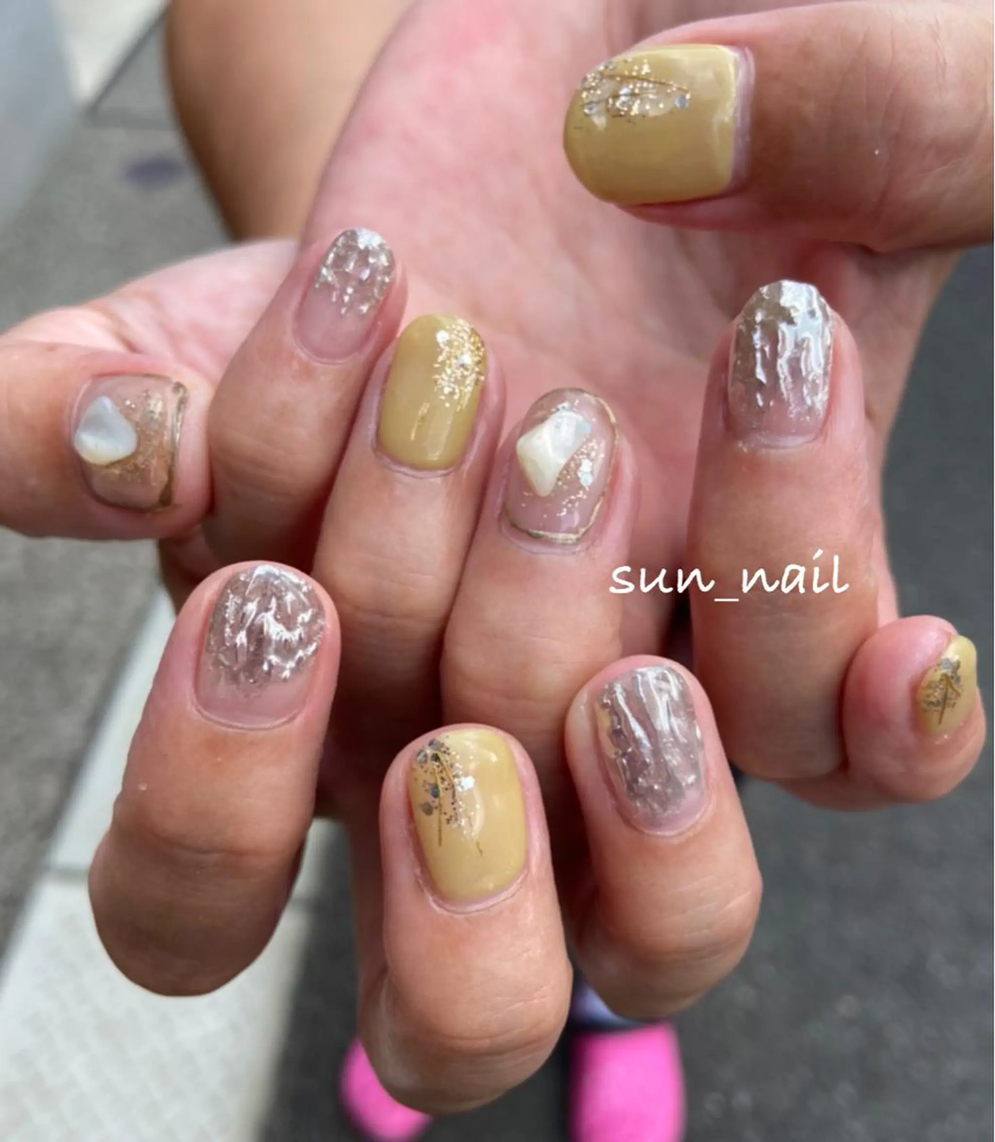 ネイル アートネイル ミラーネイル ニュアンスネイル . unffのネイルデザイン