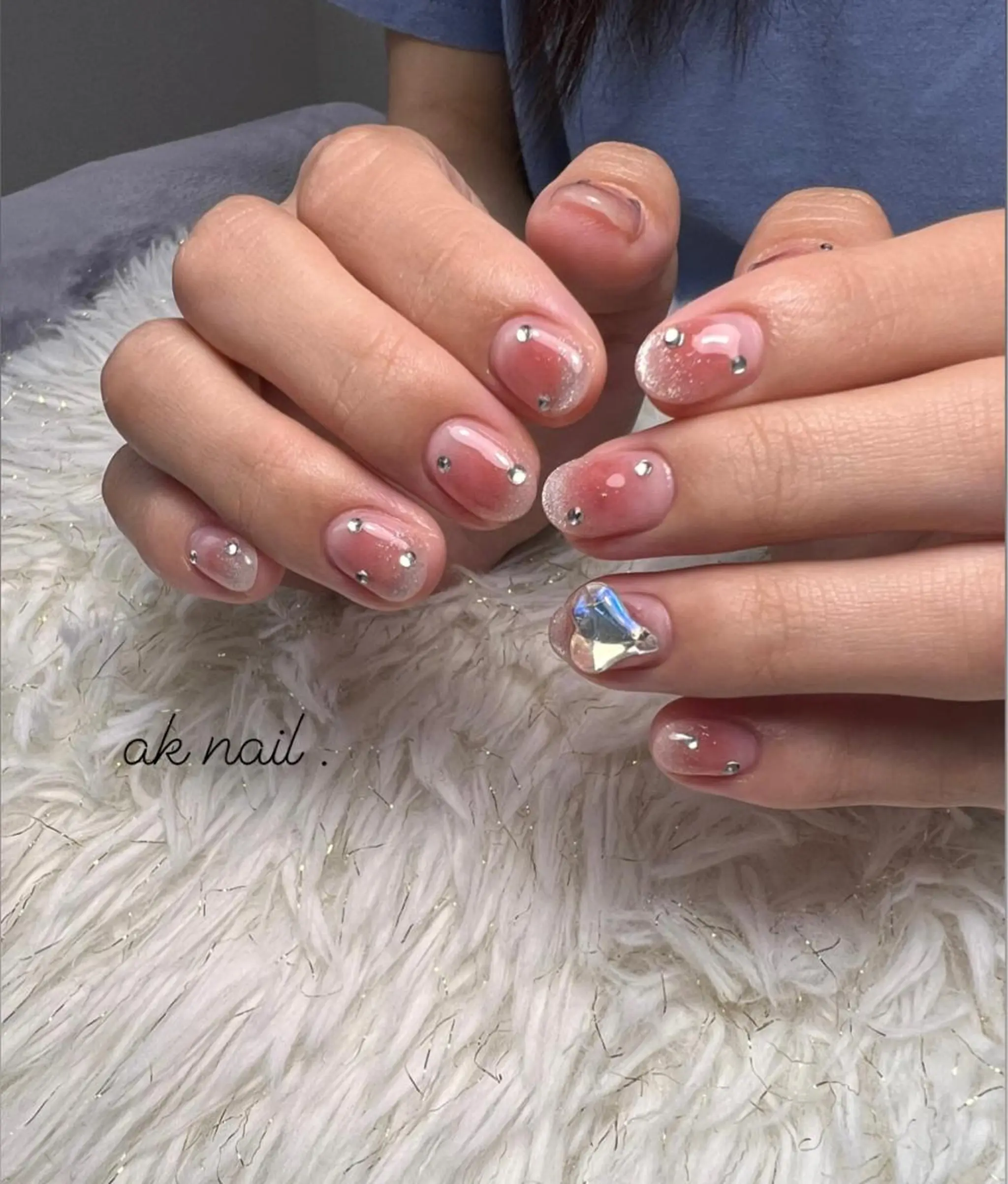 ショート ネイル ハンドネイル ak nail .のネイルデザイン