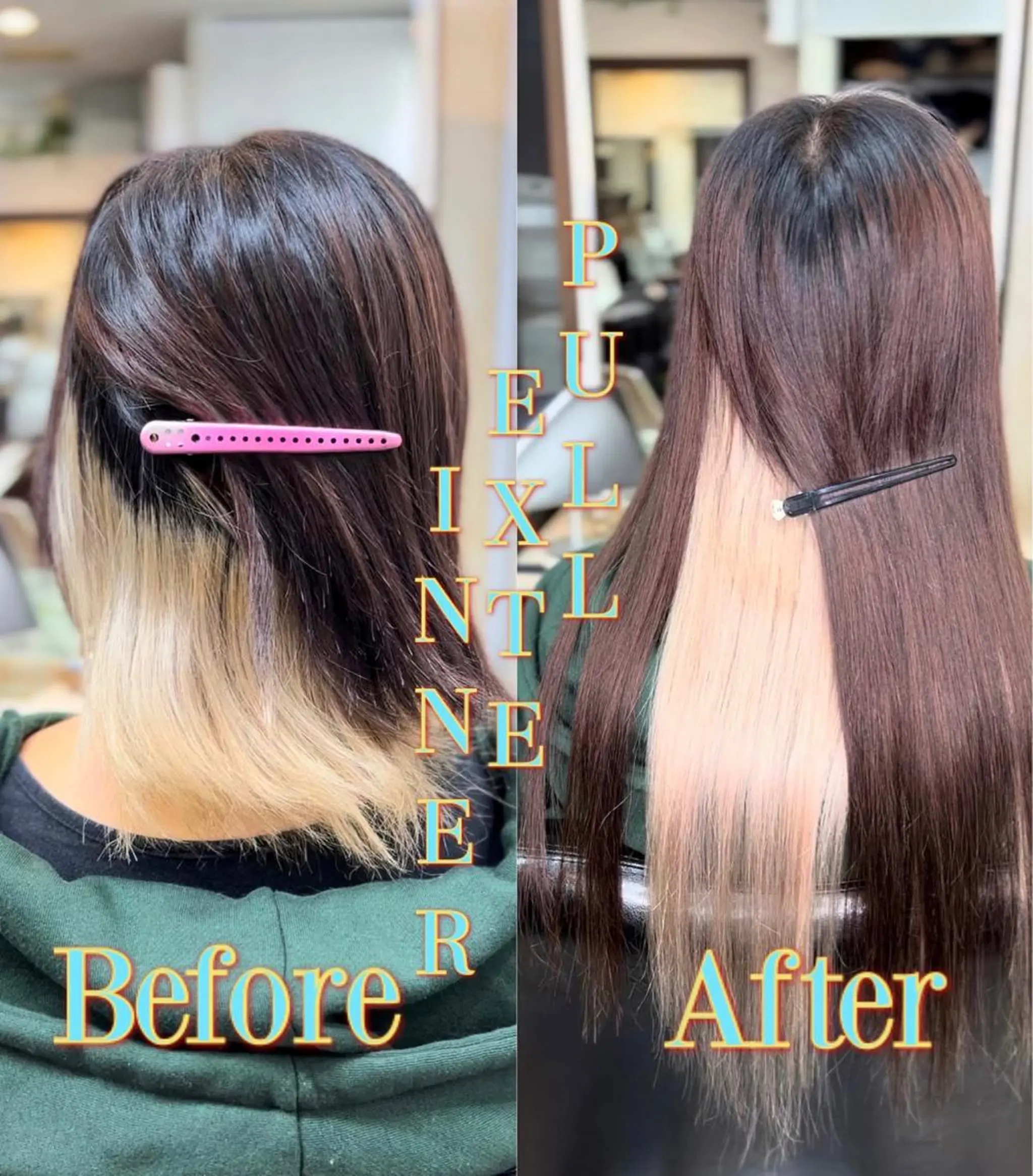 ロング プルエクステ エクステ 原宿プルエク1位‼️ 口コミ⭐️5✨Kaiのヘアスタイル