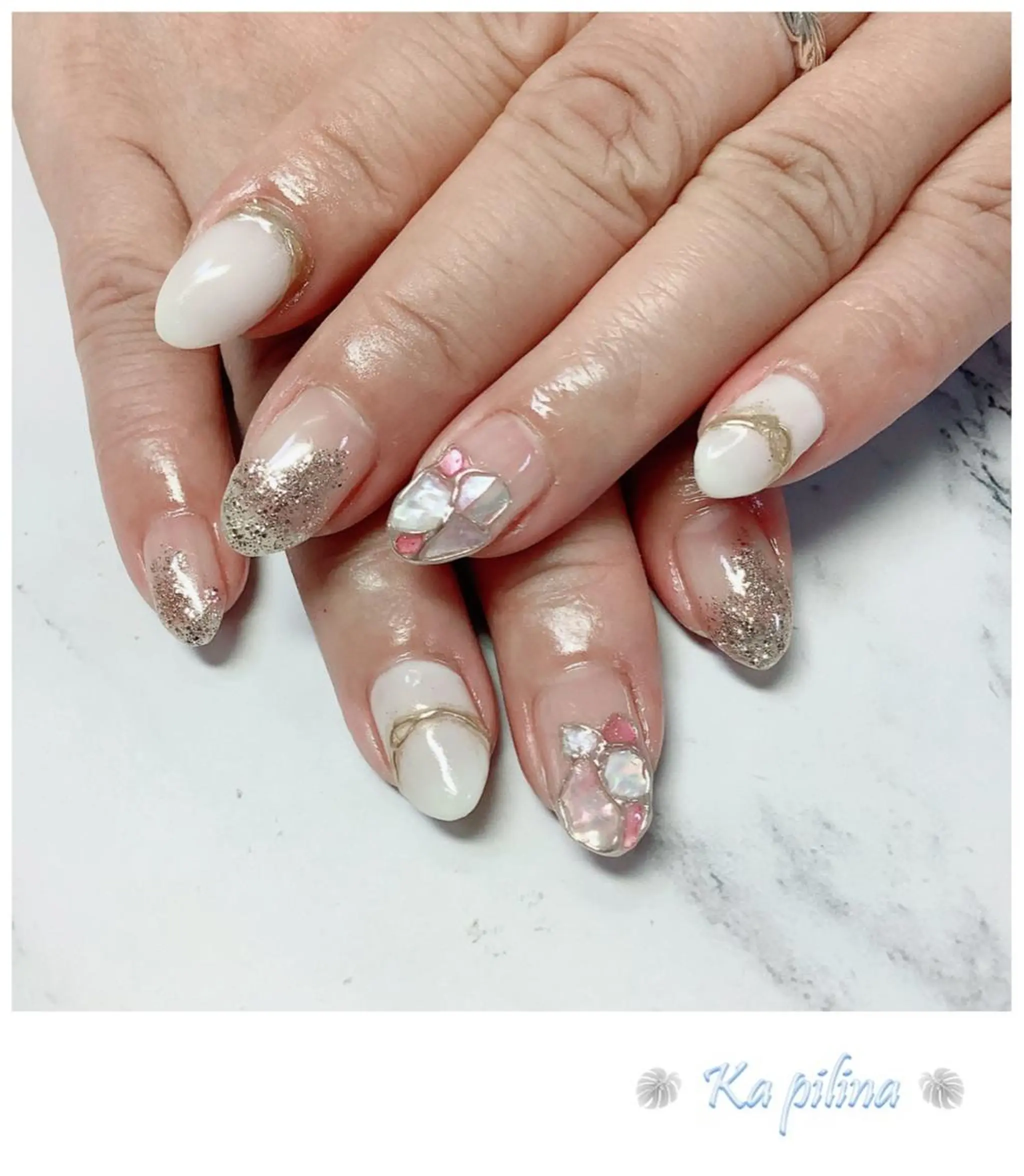 ネイル ニュアンスネイル Nail salon Ka pilinaのネイルデザイン