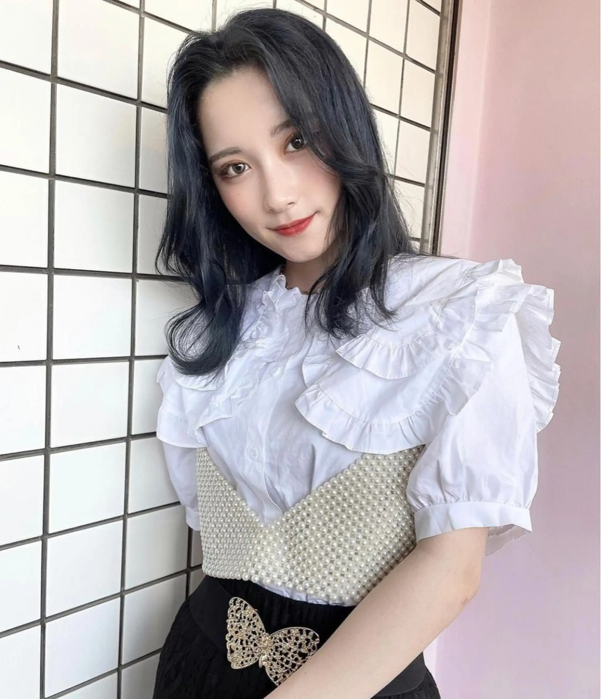 ミディアム カラー 心斎橋/ブリーチ minamiのヘアスタイル