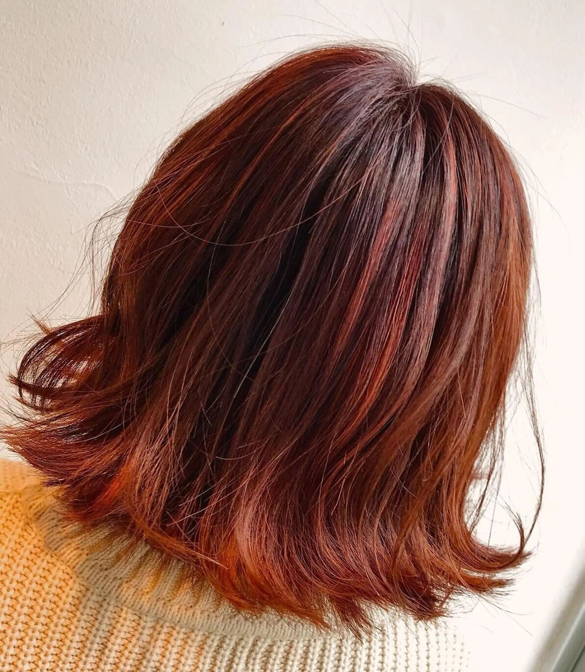 ミディアム カラー ピンクカラー ボブ Hair esthe HAAAT 東口店のヘアスタイル