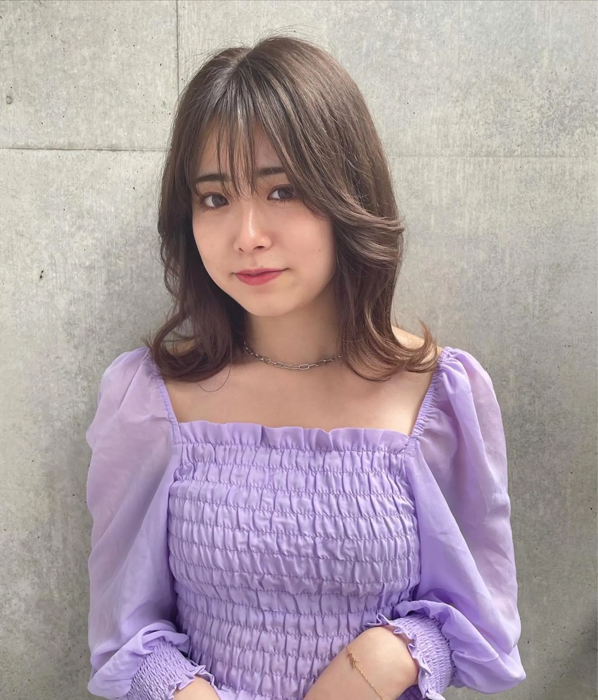 ミディアム HARUKI MINATO  Japan福岡所属・似合わせカット 迫留由弥のヘアスタイル