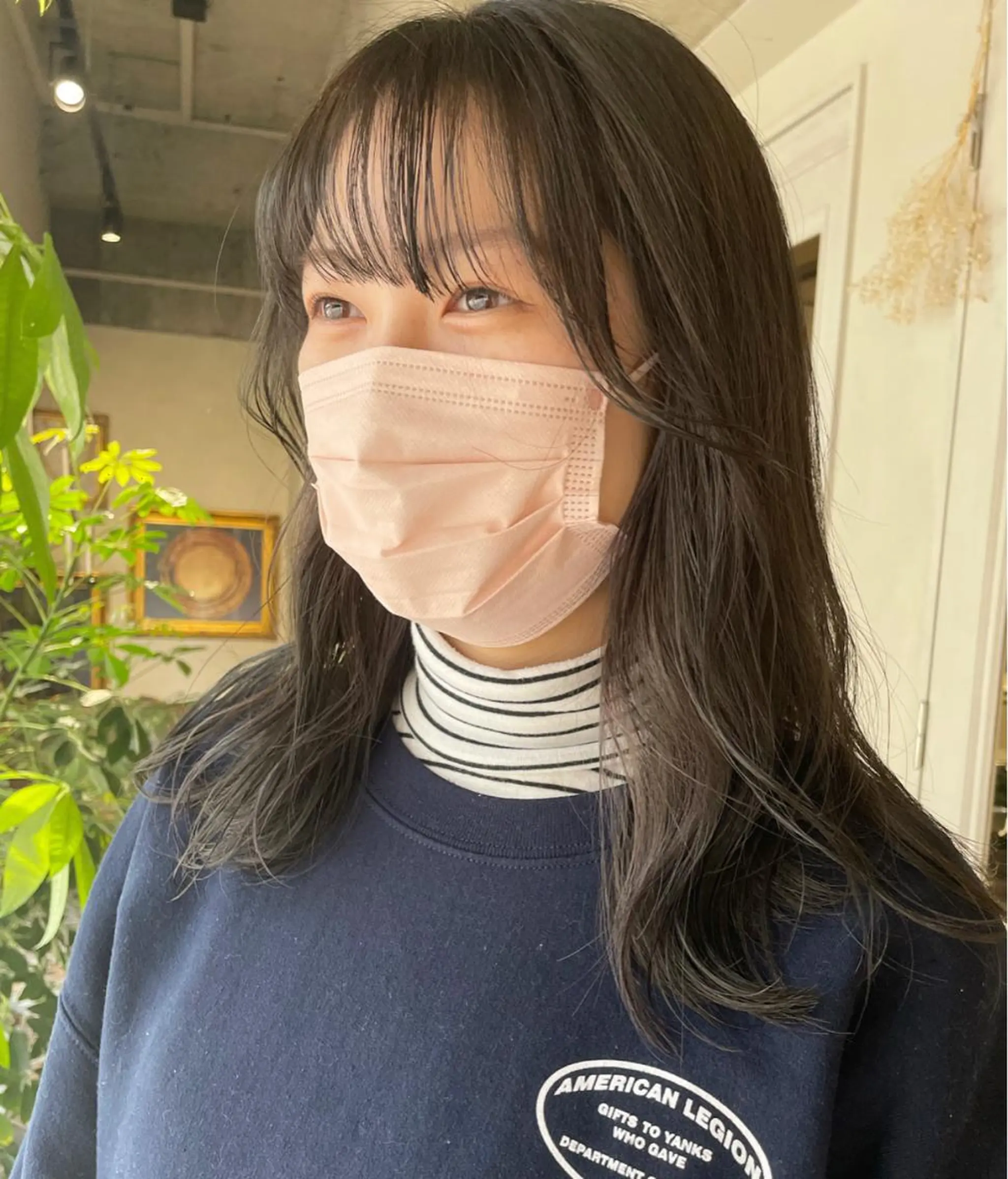 セミロング 原 菜帆のヘアスタイル