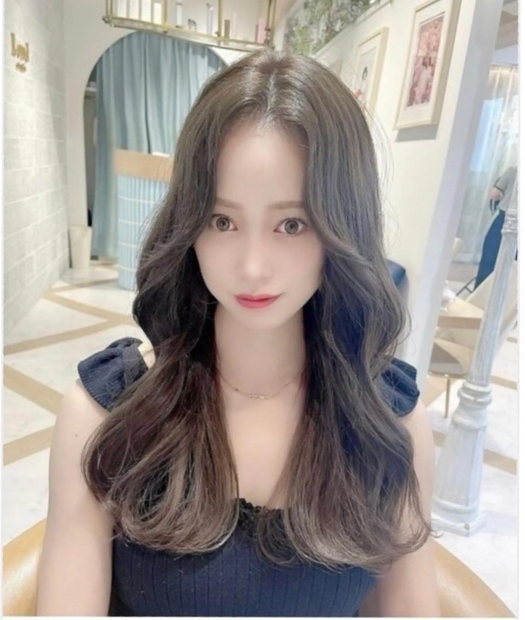 ロング カラー カット トリートメント 新宿/髪質改善/ボブ 韓国レイヤー大重聖斗のヘアスタイル