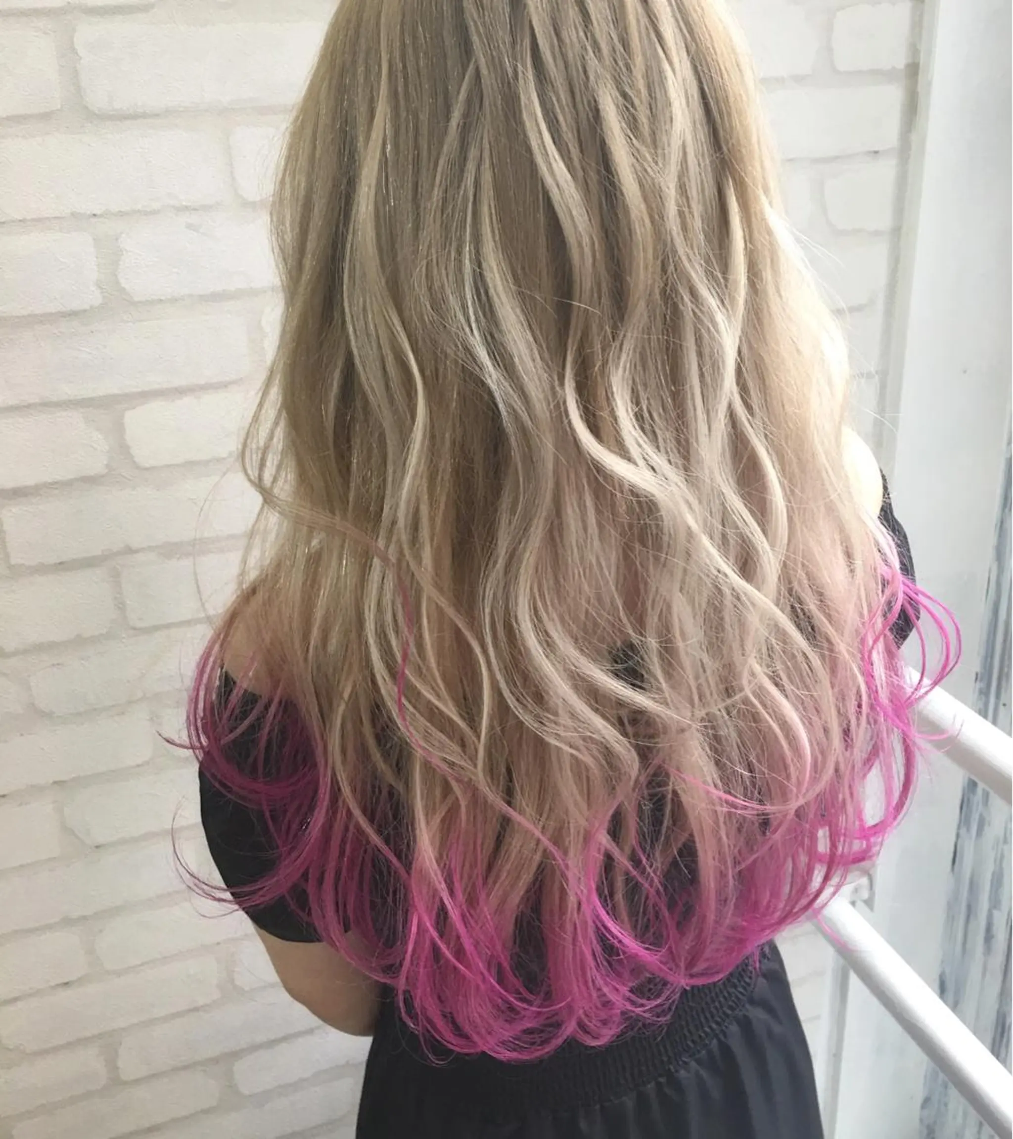 ロング カラー ヘアアレンジ エクステの神様 ▫️原島ユウヤ▫️のヘアスタイル