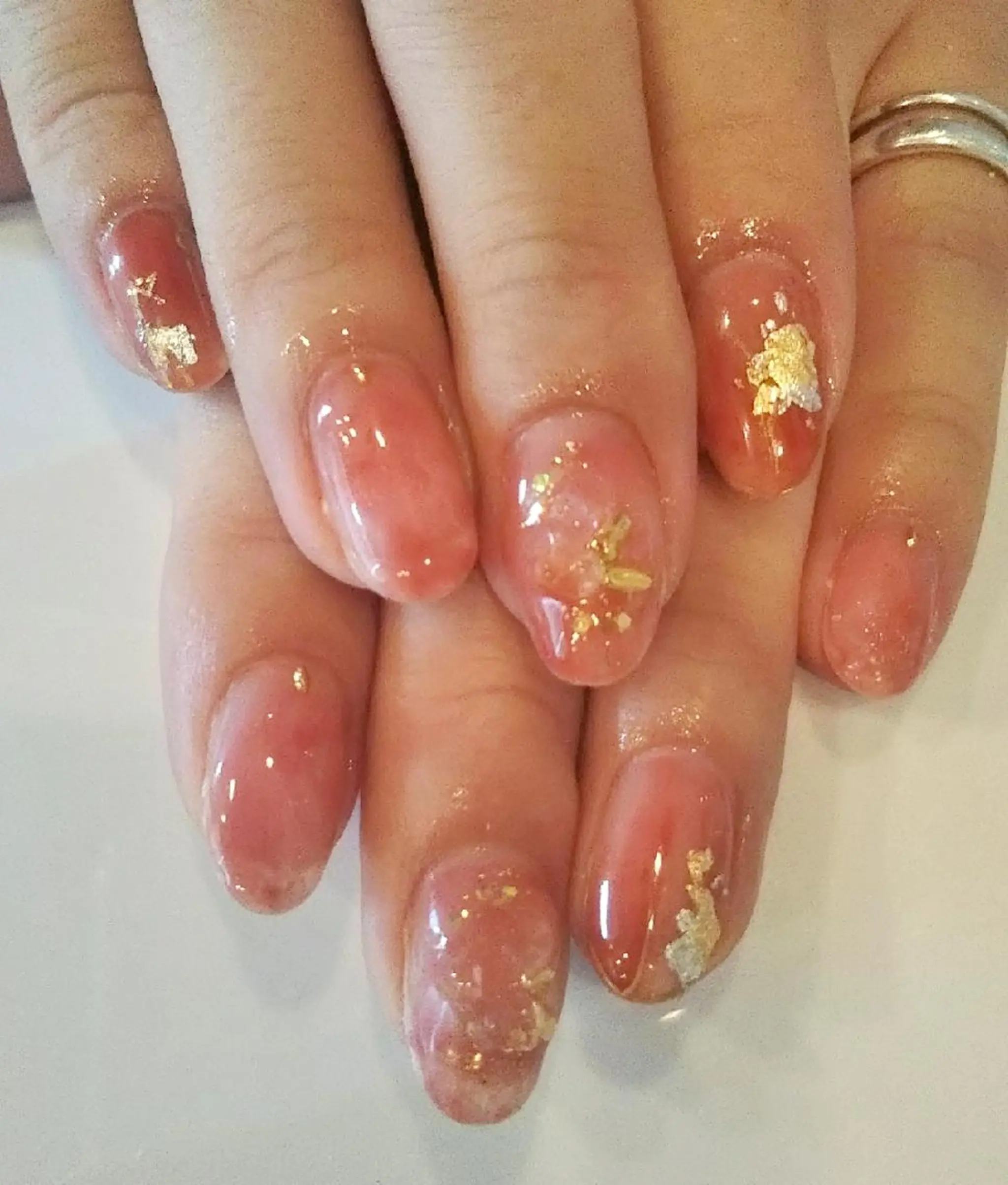 ネイル ボルドー クリアネイル private salon mieのネイルデザイン