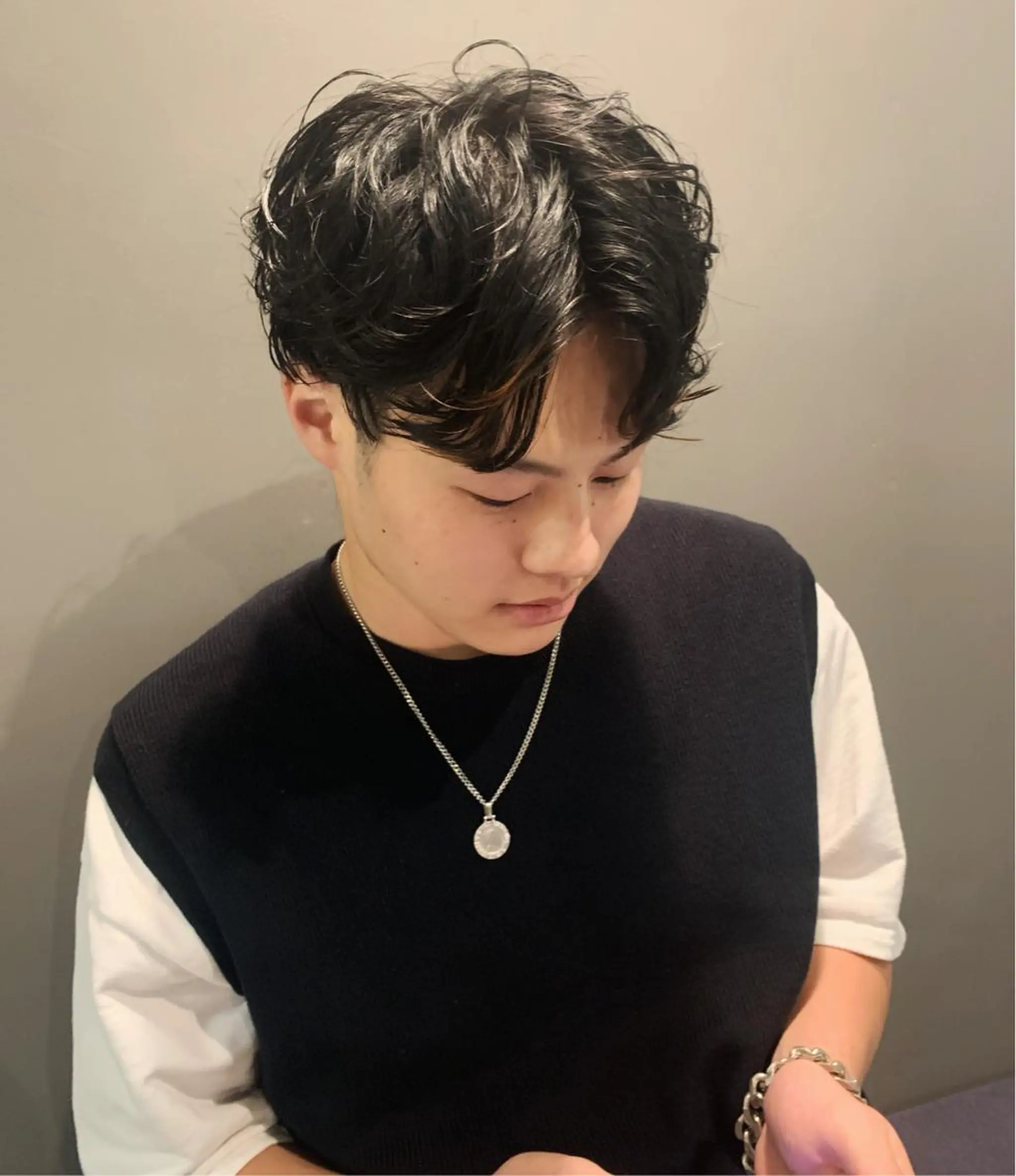 パーマ メンズ メンズパーマ NERO 眞下秋歩のヘアスタイル