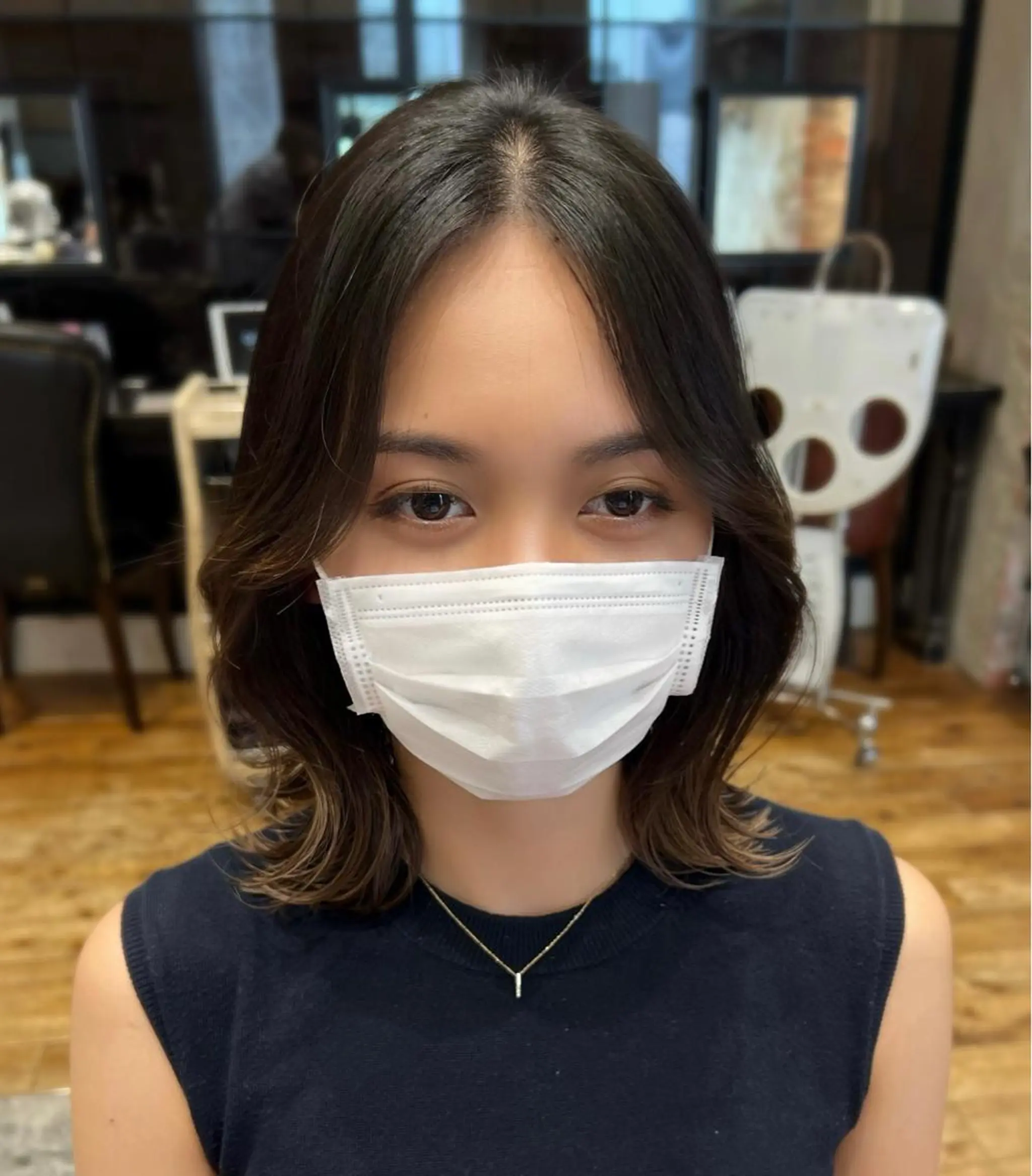 カラー ベージュカラー ブラウンカラー 髪質改善 縮毛矯正 カット トリートメント 🧡くびれヘア/前髪 顔周り🧡久原結衣のヘアスタイル