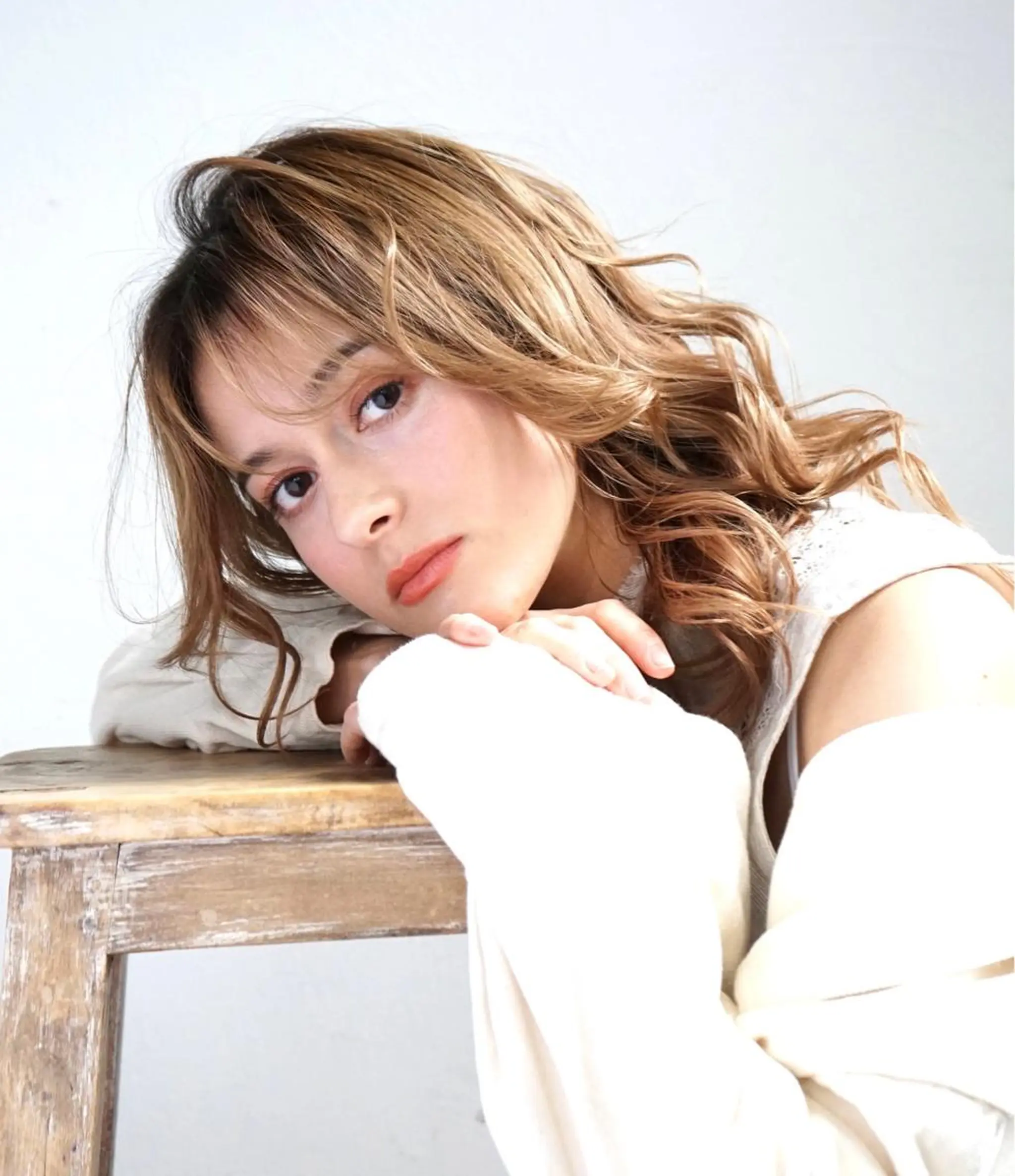 ロング カット ヘアカラー パーマ トリートメント 中山 丈也のヘアスタイル