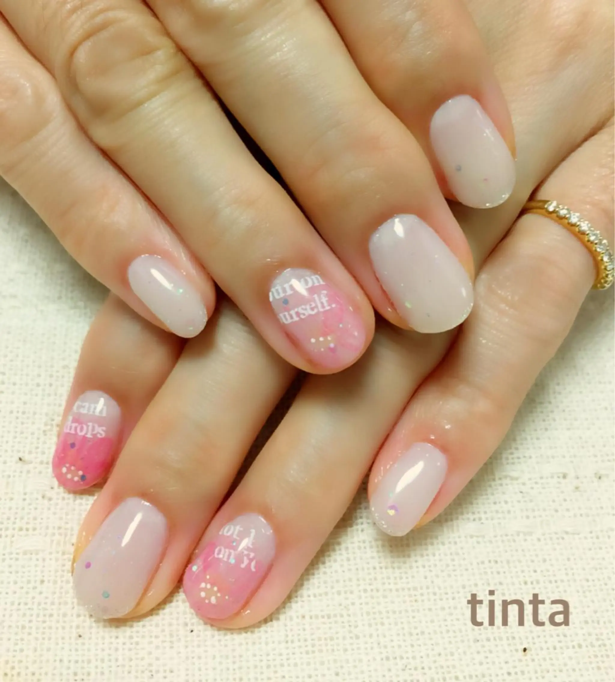 ネイル フラワーネイル ピンク ネイルサロン ティンタ所属・馬場 典子のネイルデザイン