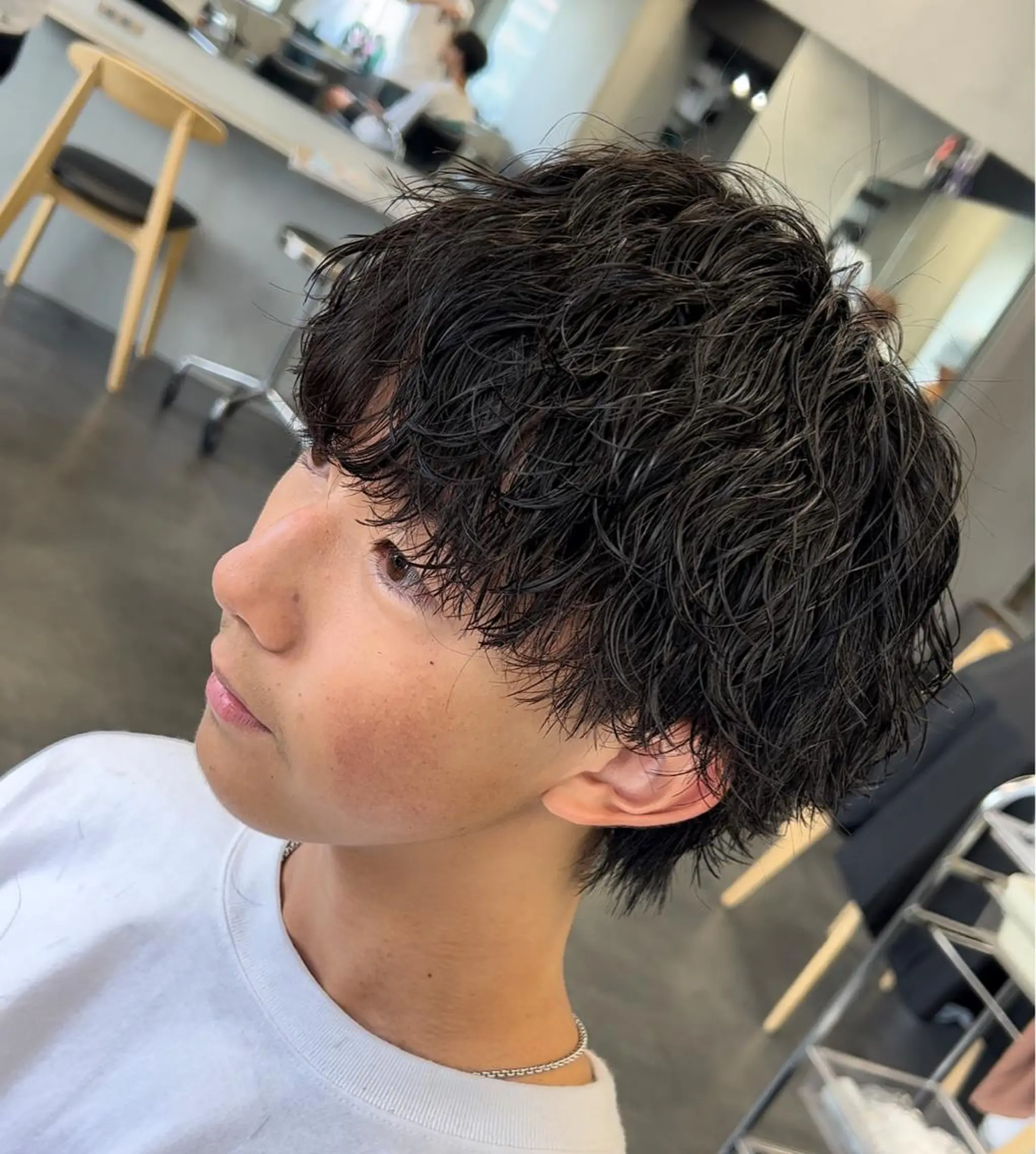 ショート パーマ メンズ メンズパーマ スペインカール スパイキーショート ツイストスパイラルパーマ 波巻きパーマ 松下 友希 【fifth】のヘアスタイル