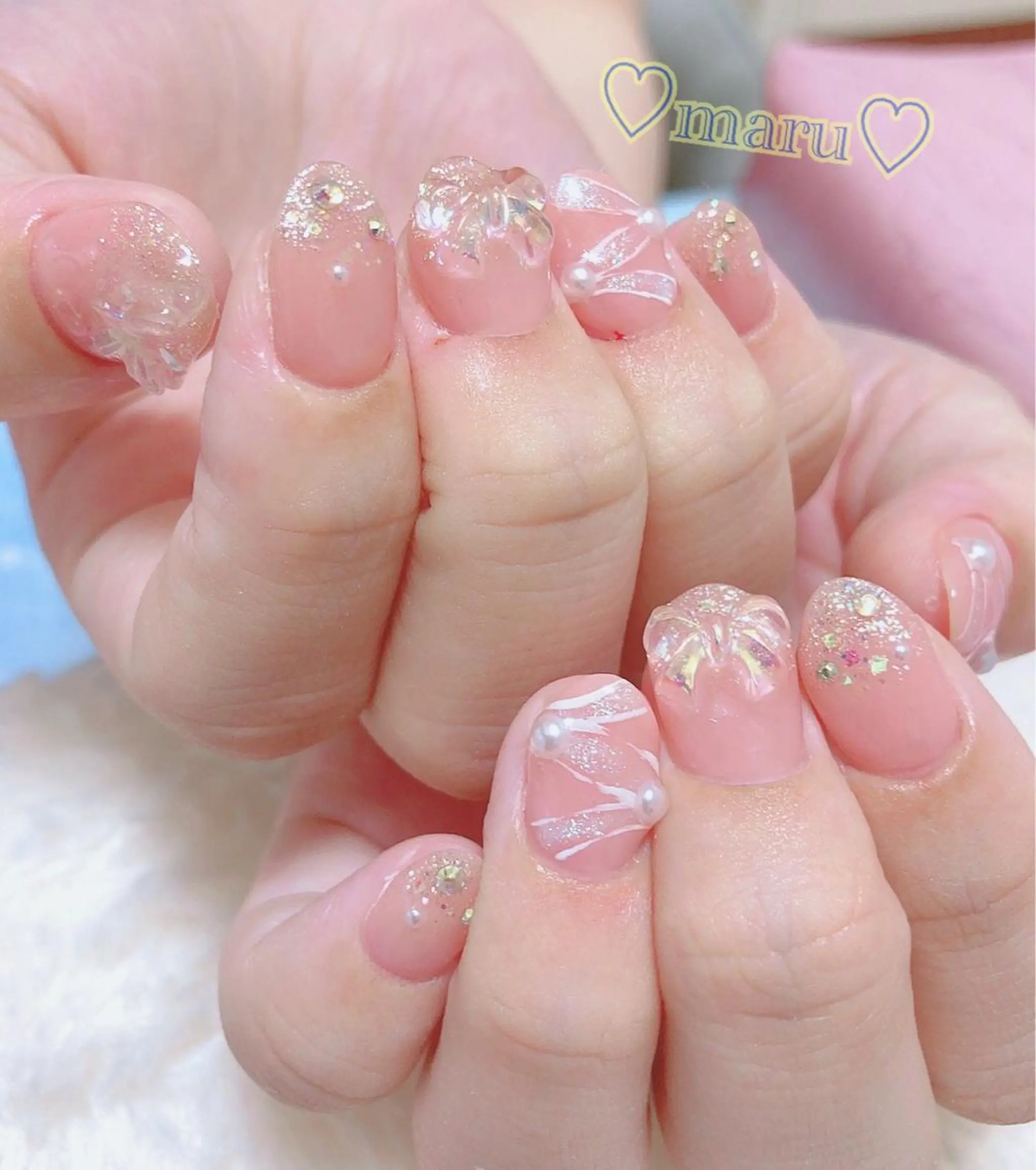 ネイル ハンドネイル フットネイル まるみ ♡のネイルデザイン