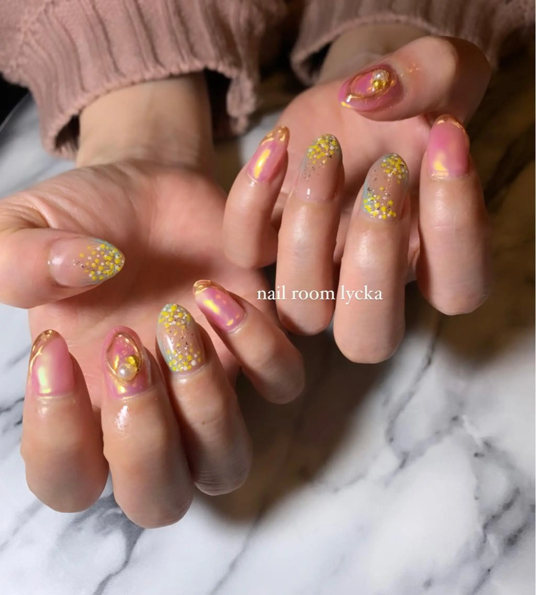 ネイル ﾈｲﾙﾙｰﾑﾘｯｶ 𝐦𝐚𝐲𝐮のネイルデザイン