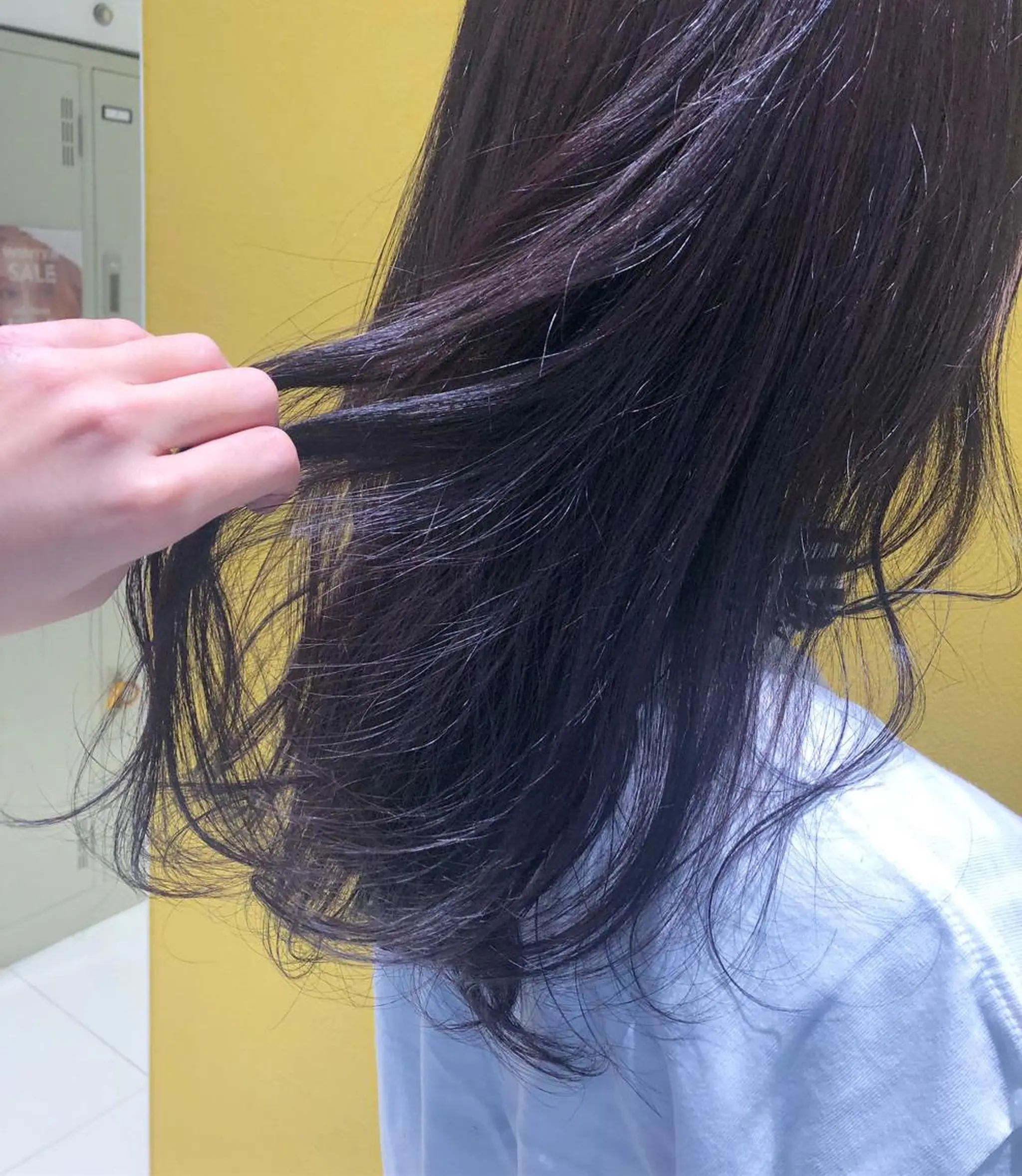 ロング カラー イルミナカラー パープルカラー sano sayakaのヘアスタイル