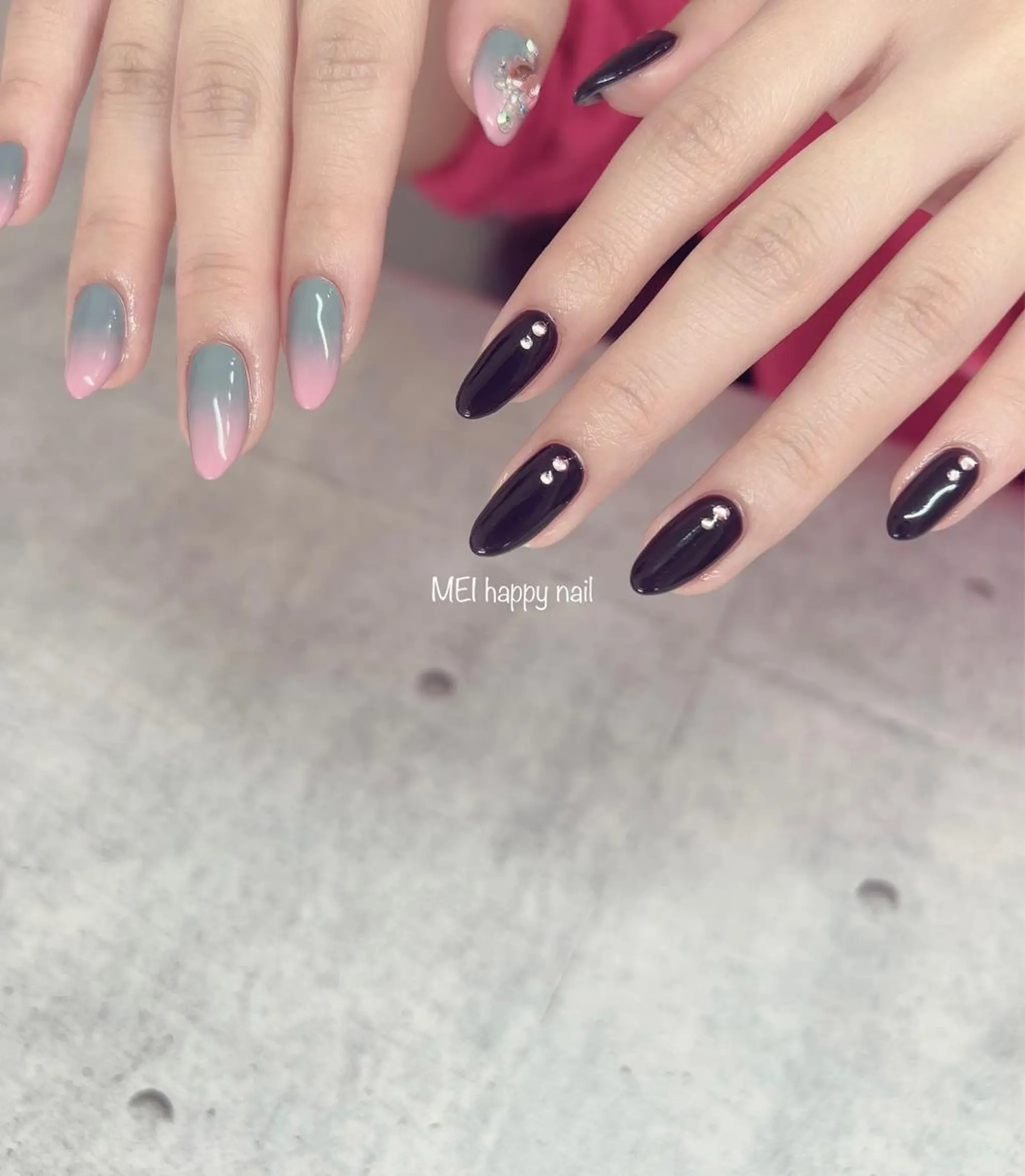 ネイル 北浦和 自爪育成ケアのネイルデザイン