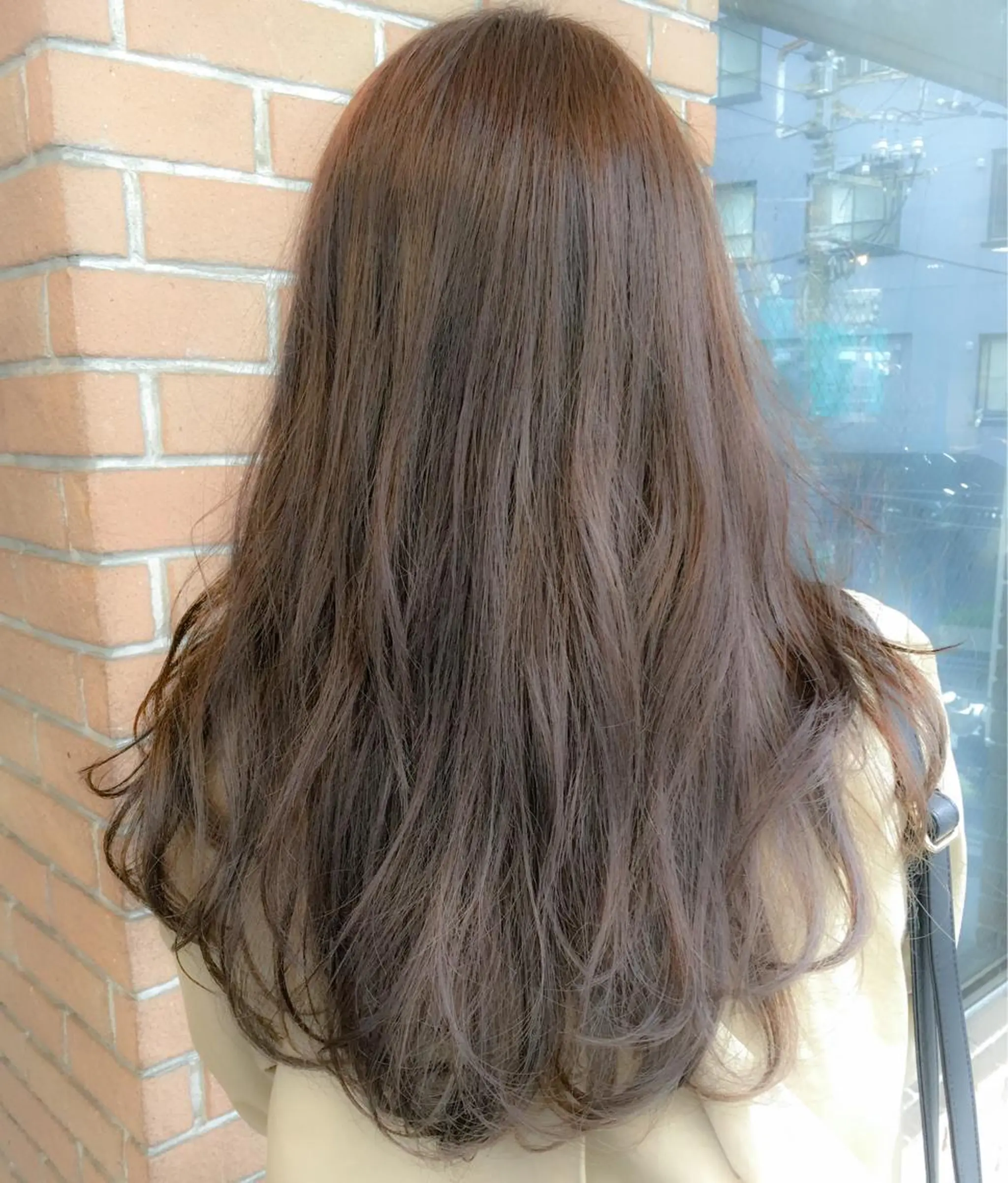 ロング カラー ベージュカラー ショコラベージュ 北條 優輝のヘアスタイル