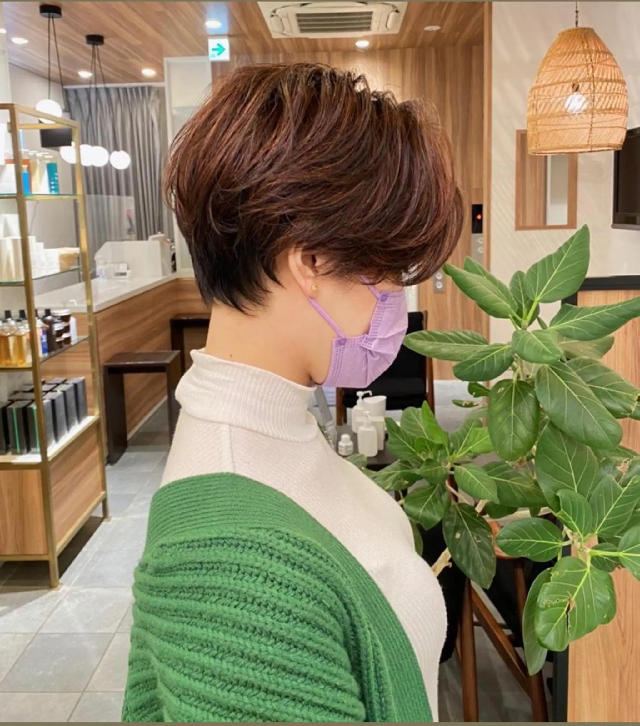 ショート カラー パーマ ハンサムショート ショートヘア TYCHE GINZA所属・🍃服部 雅哉🍃銀座◎のヘアスタイル