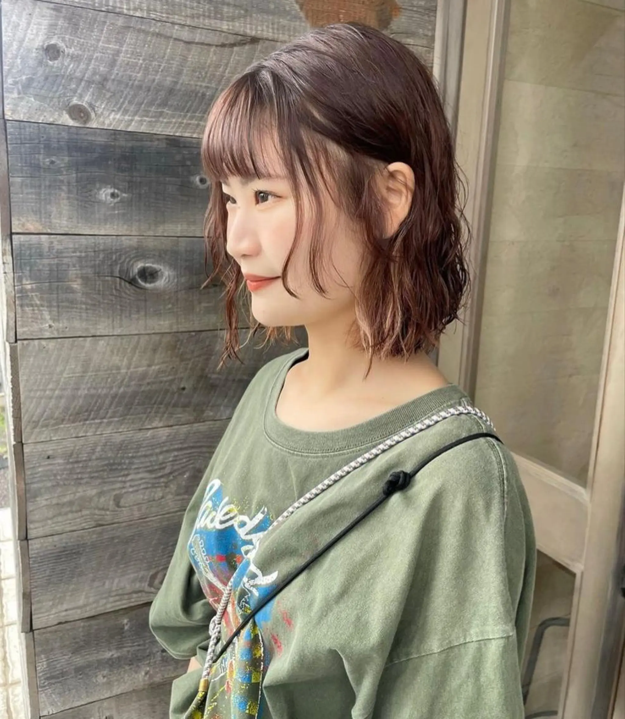 ミディアム longtemps所属・カワサキ マホのヘアスタイル