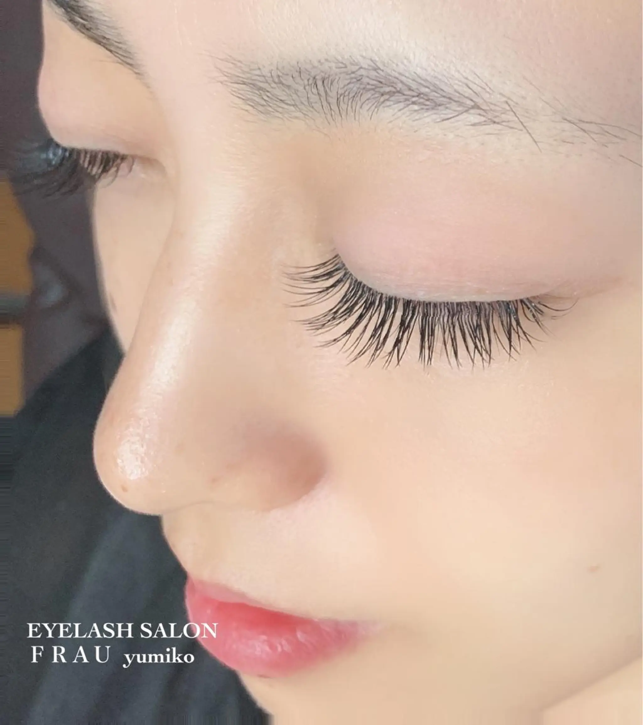 マツエク・マツパ フラットラッシュ Jカール アイラッシュサロンＦＲＡＵ(フラウ)所属・國田 裕美子のマツエク・マツパデザイン