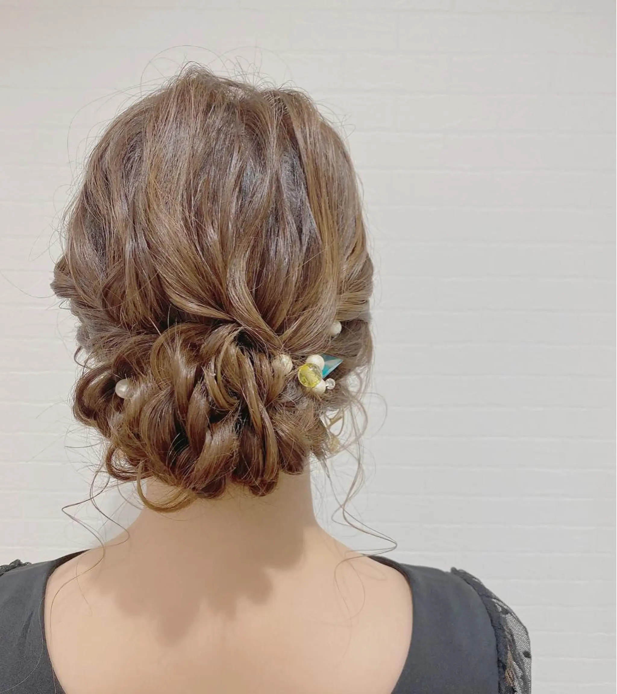 ミディアム ヘアアレンジ ヘアセット GRANLUSSO 〜グランルッソ駅前店所属・木口 嘉美のヘアスタイル