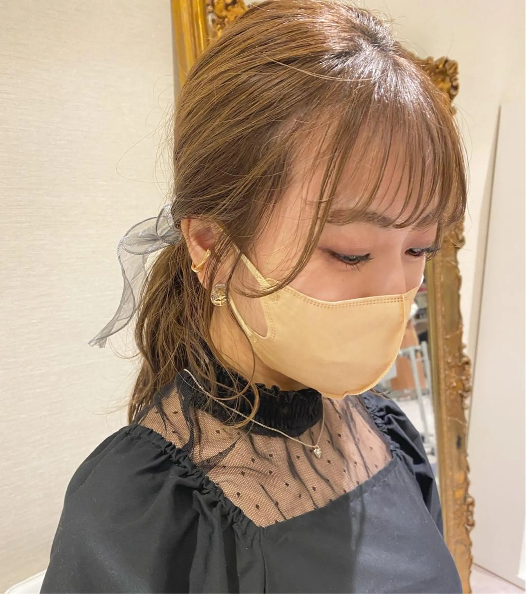 ロング ヘアアレンジ カット 韓国風愛されヘア 🇰🇷RITO🎀のヘアスタイル