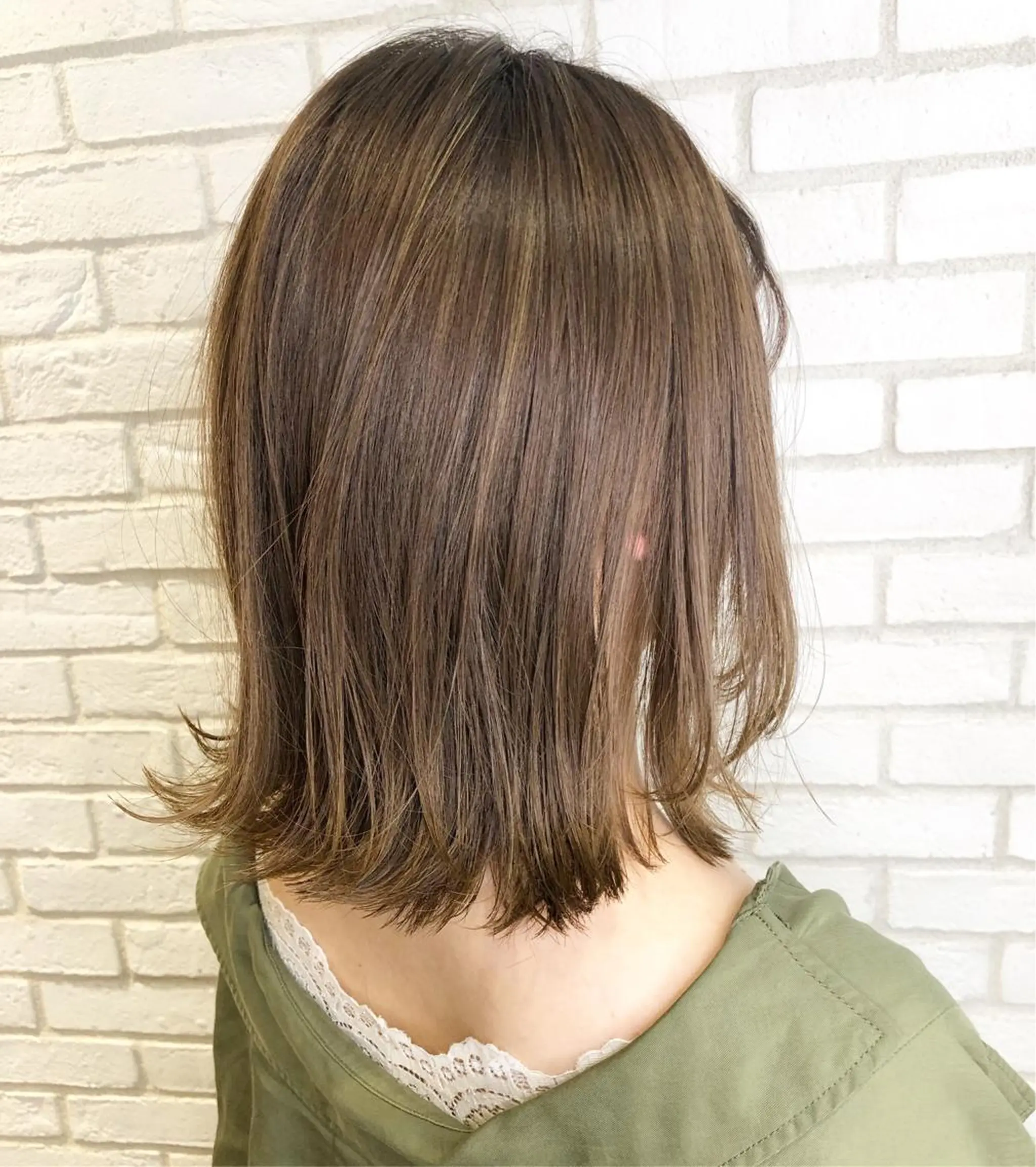 ミディアム 3Dハイライト ハイライト 佐藤 高徳のヘアスタイル