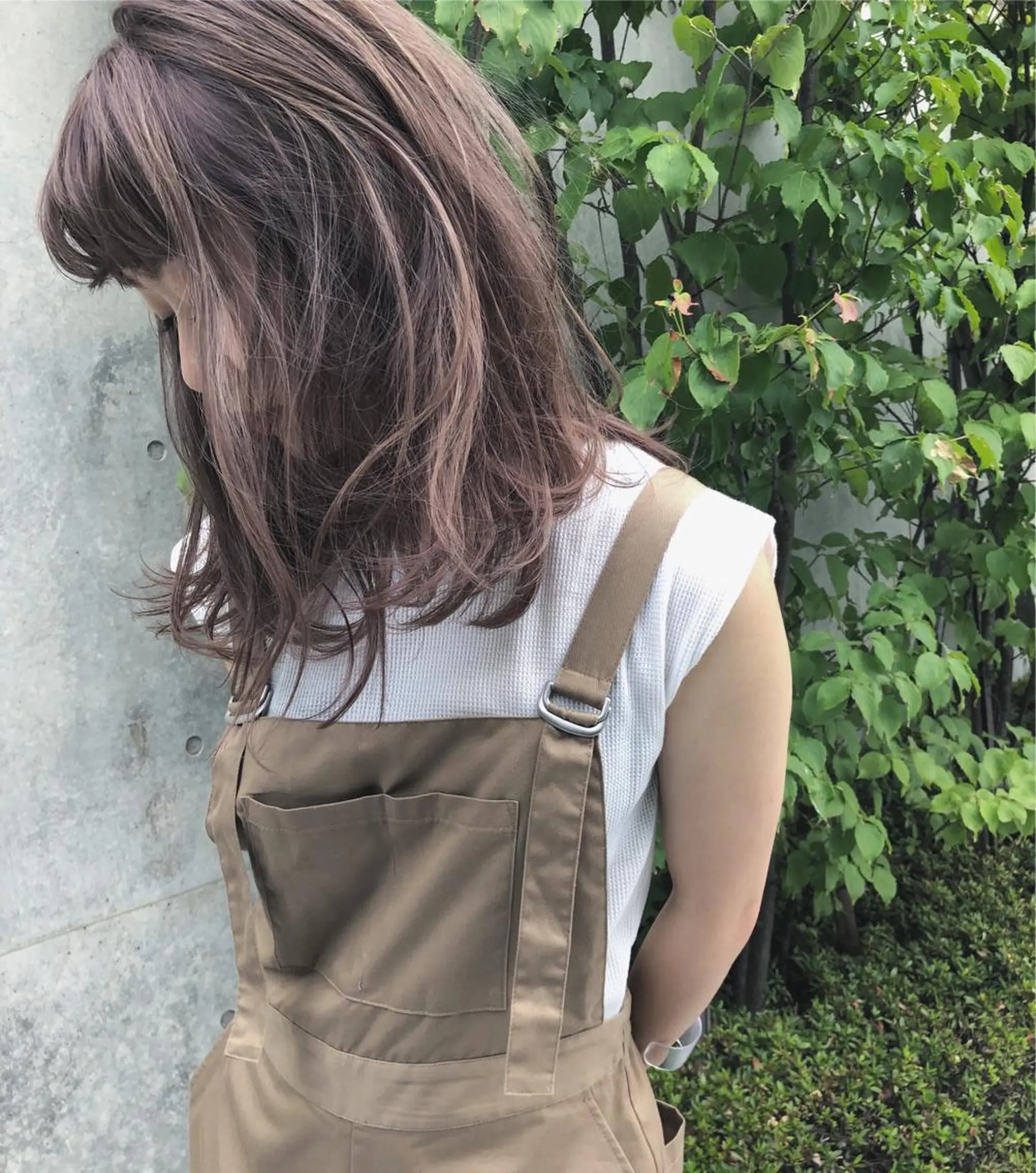 ミディアム カラー ヘアアレンジ カット ヘアカラー トリートメント ニシオカ タクヤのヘアスタイル