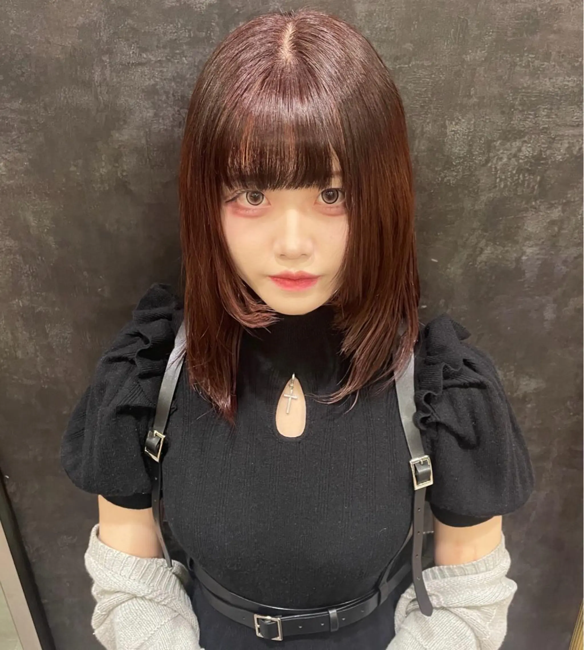 セミロング カラー Ricca所属・Hina🧵/恵比寿 中目黒/透明感カラーのヘアスタイル