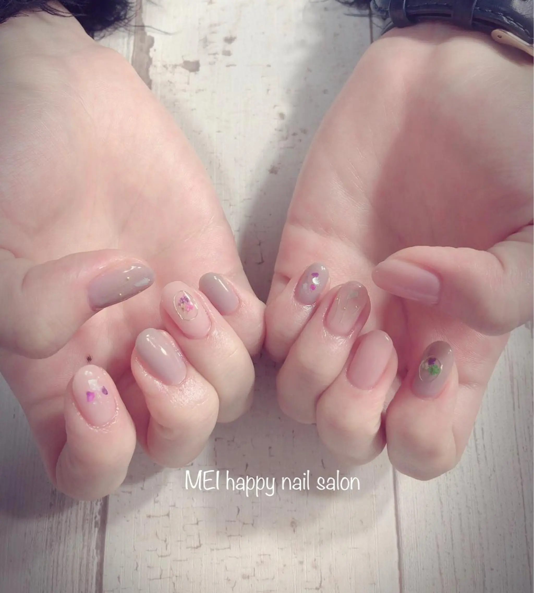 ネイル ハンドケア 北浦和 自爪育成ケアのネイルデザイン