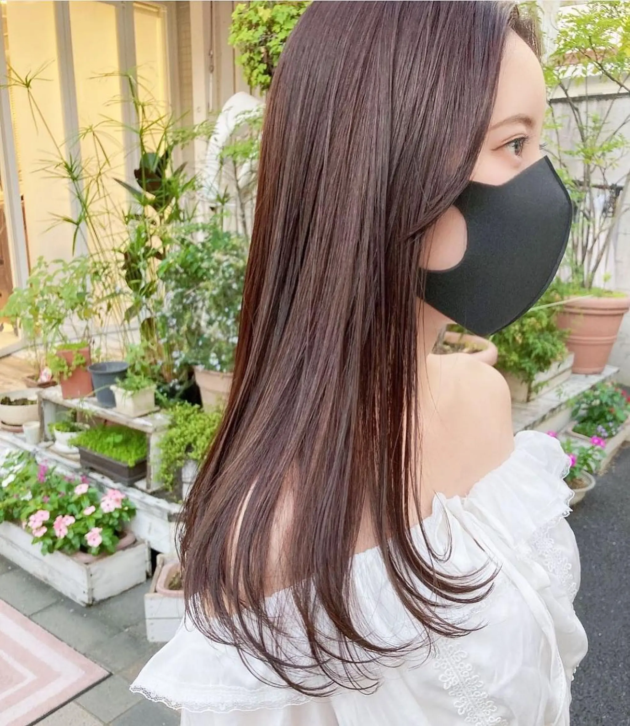 ミディアム カラー ヘアアレンジ ベージュカラー ブラウンカラー 透明感カラー グラデーションカラー グレージュ 韓国/髪質改善💘 櫻井かれんのヘアスタイル