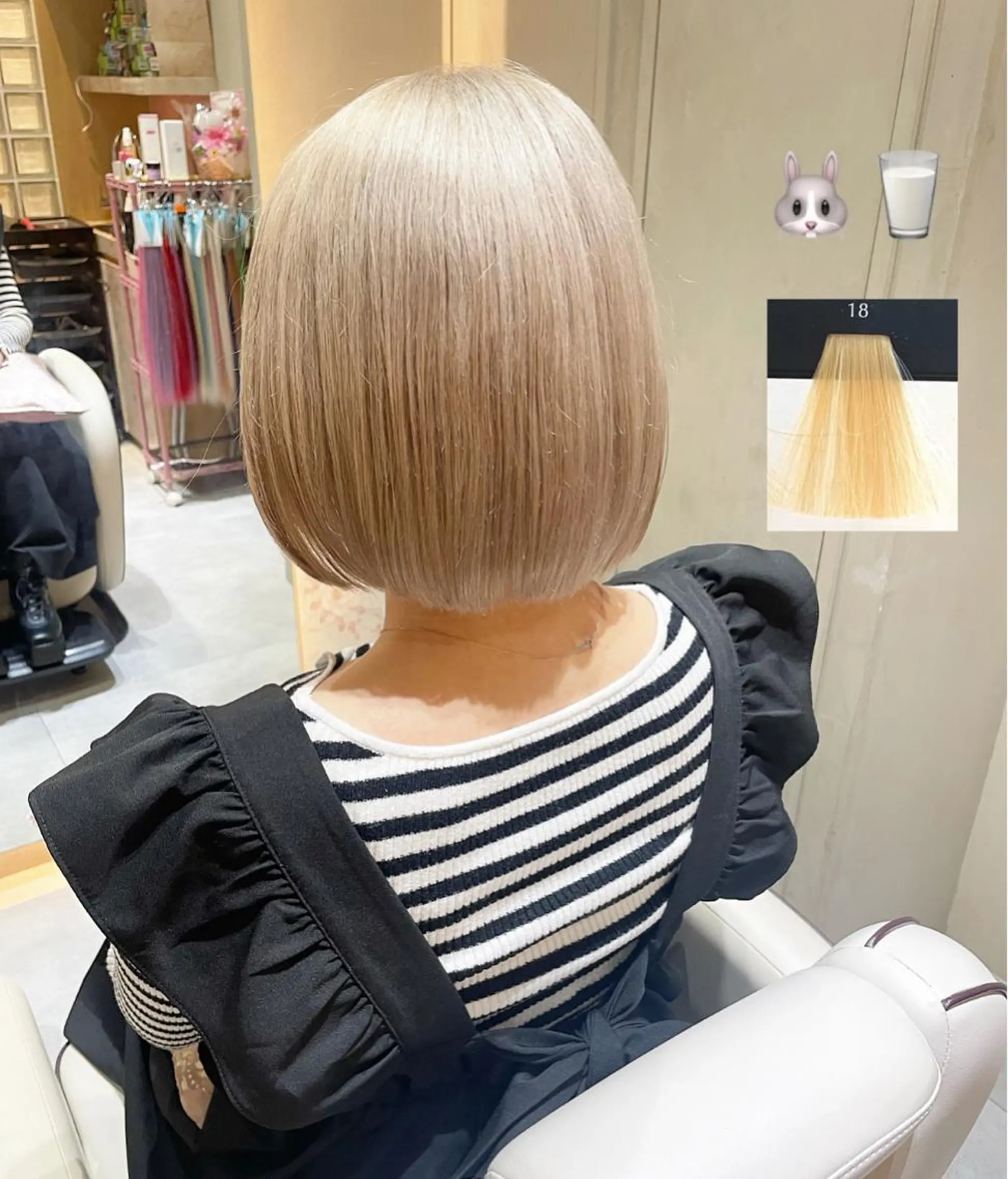 ショート カラー ボブ ヘアカラー トリートメント EMANON新宿東口所属・新宿駅近♡個室 ♡関口三都季🌜のヘアスタイル