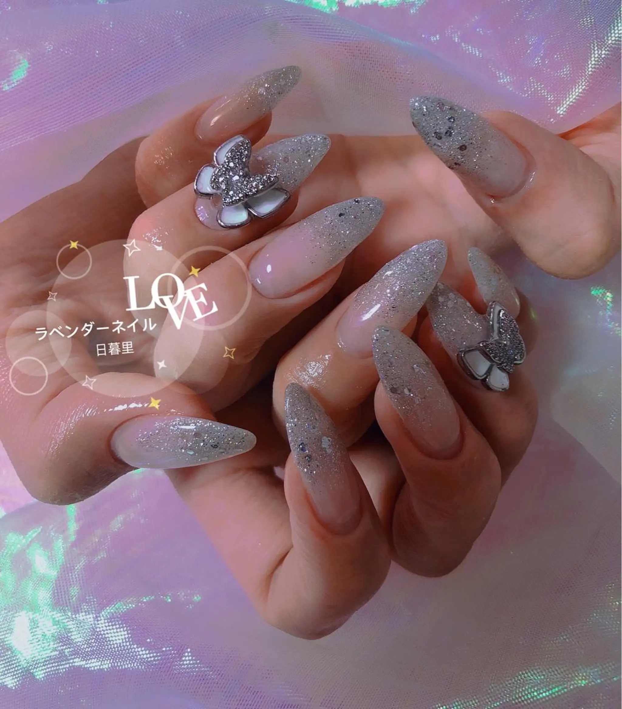 ネイル ラベンダー💖日暮里 ルル💖ネイルのネイルデザイン