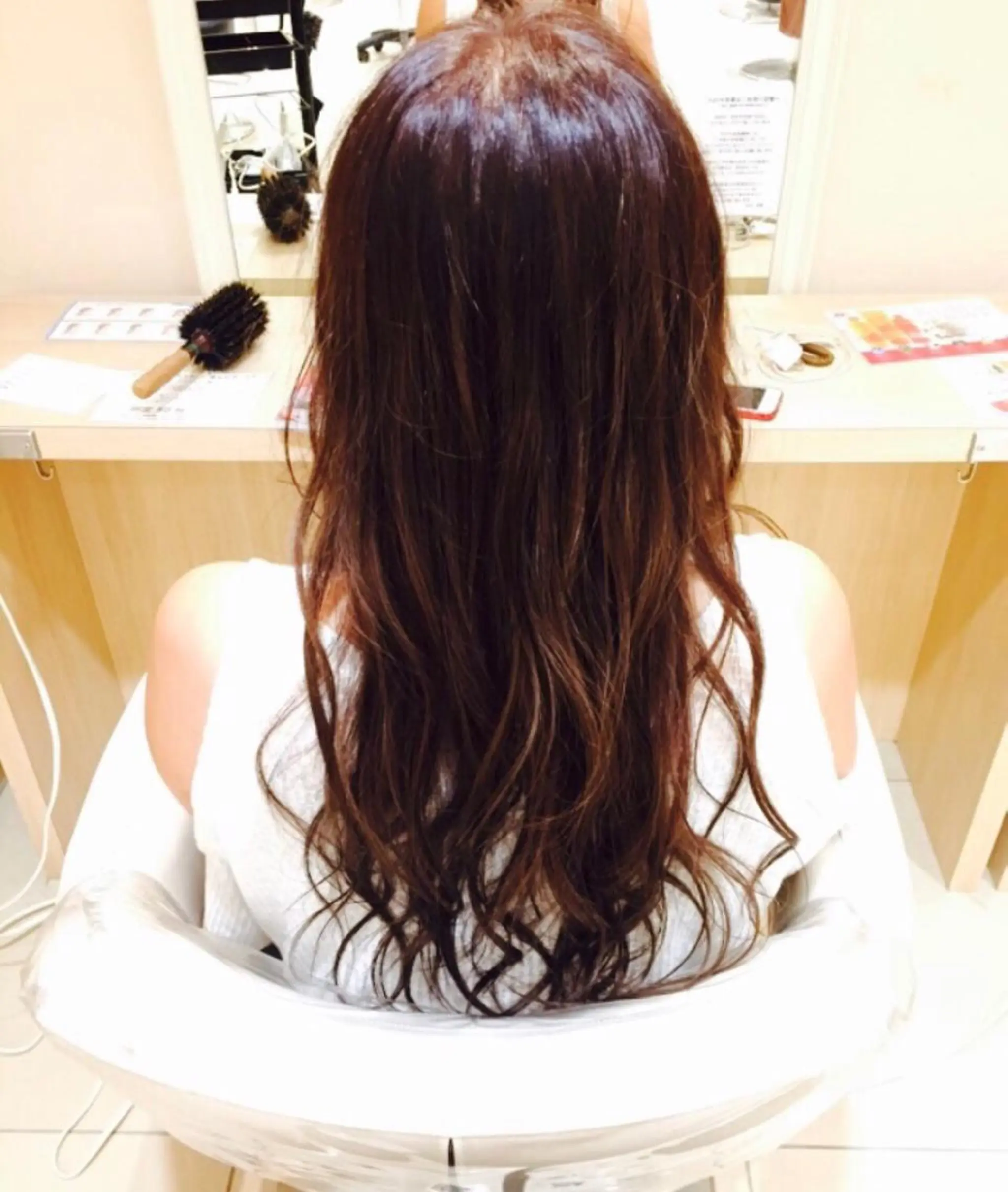 ロング カラー ブラウンカラー ナチュラルブラウン Miku❇️ フェイスレイヤーのヘアスタイル